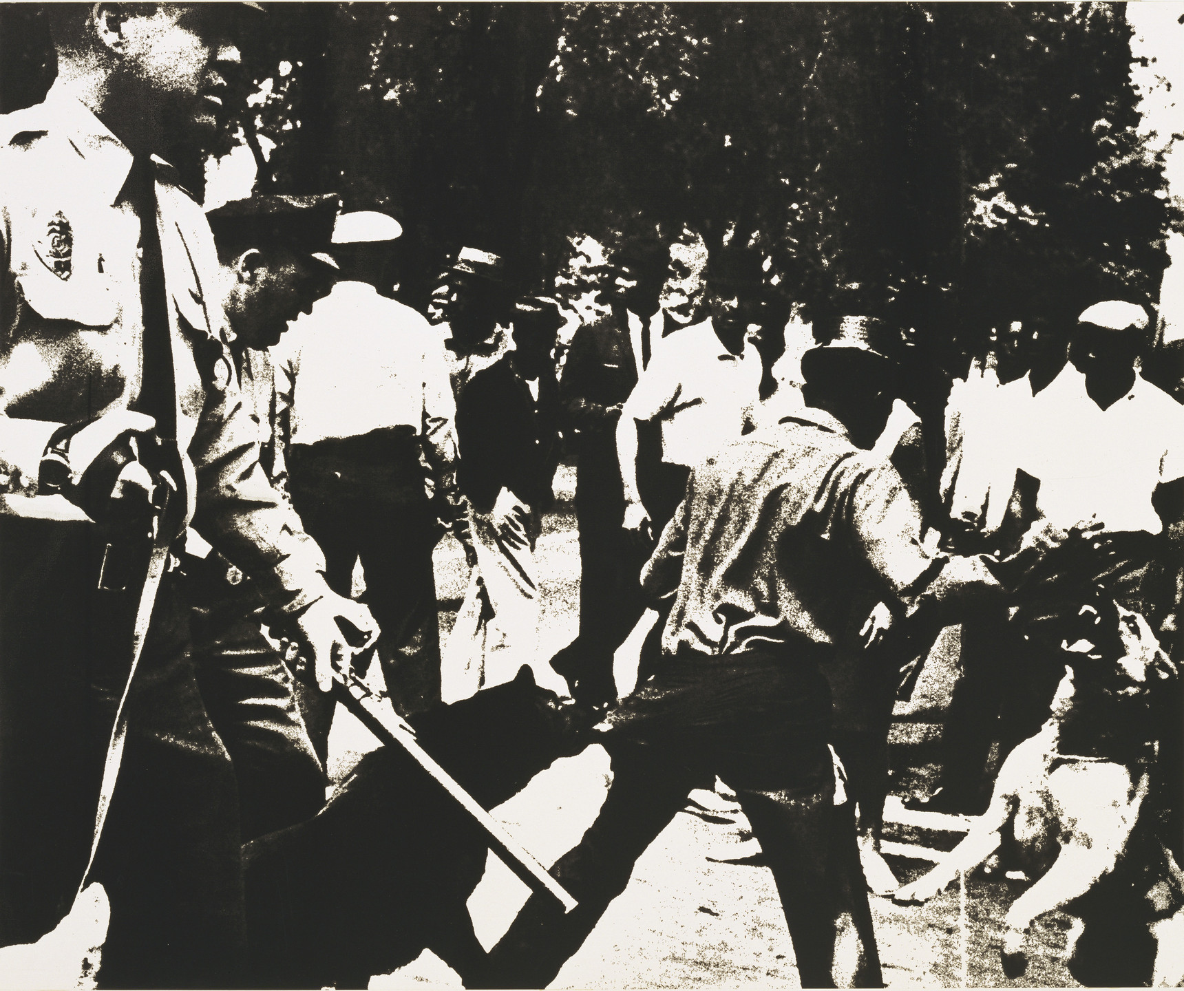 Andy Warhol. Birmingham Race Riot from X + X (Ten Works by Ten Painters). 1964