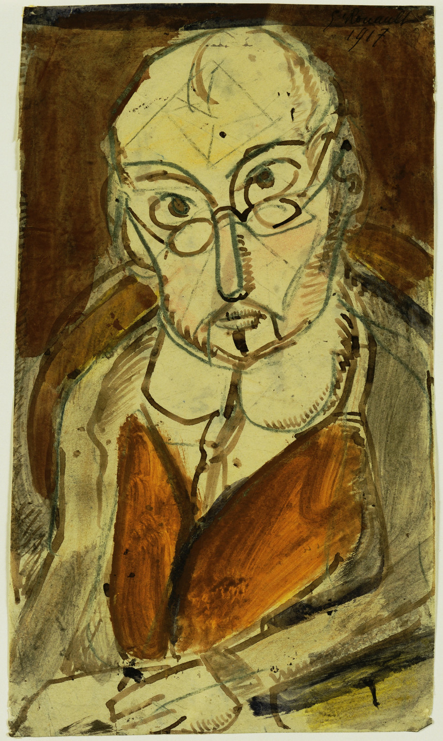 Georges Rouault. Man with Spectacles. 1917