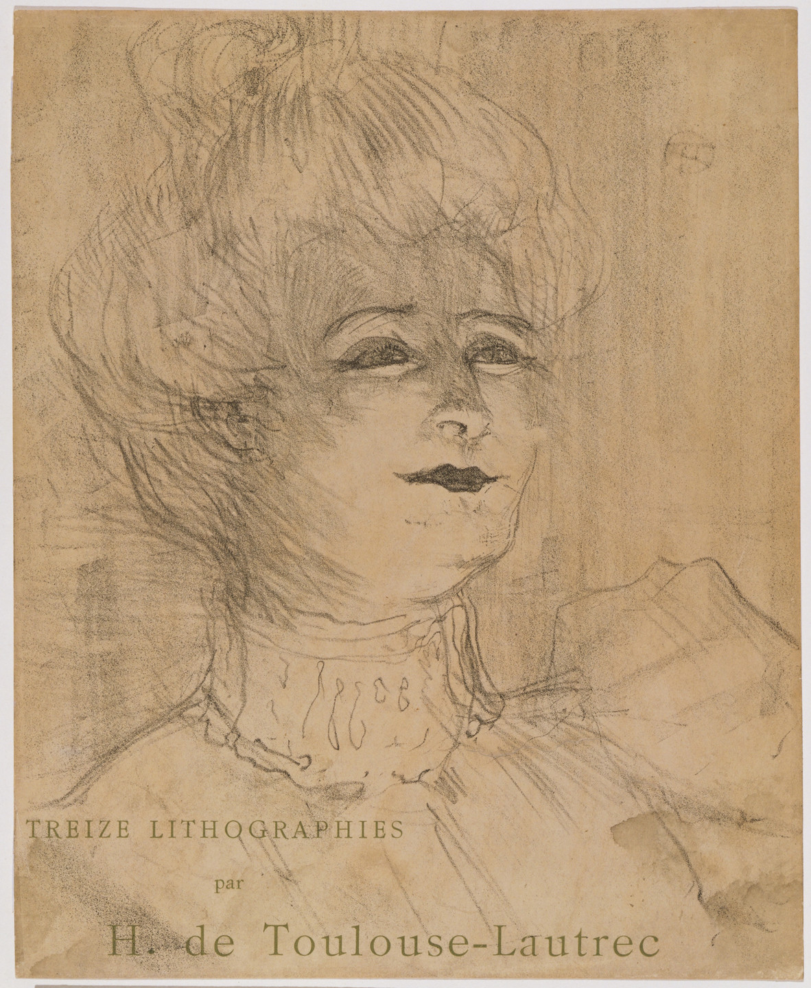 Henri de Toulouse-Lautrec. Portraits of Actors and Actresses: Thirteen Lithographs (Portraits d&#39;Acteurs &amp; Actrices: Treize Lithographies). 1898, published c. 1906