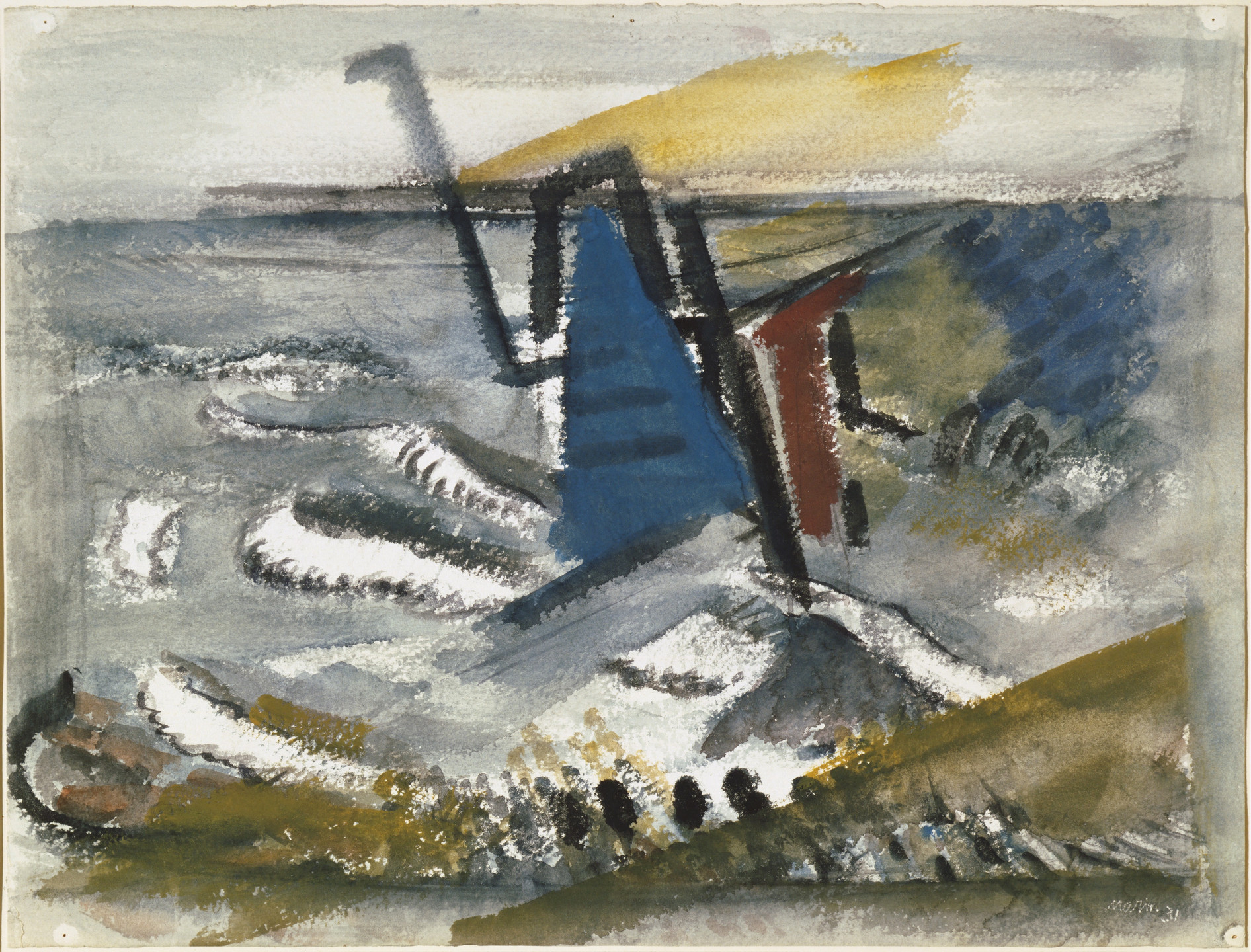 John Marin. Buoy, Maine. 1931