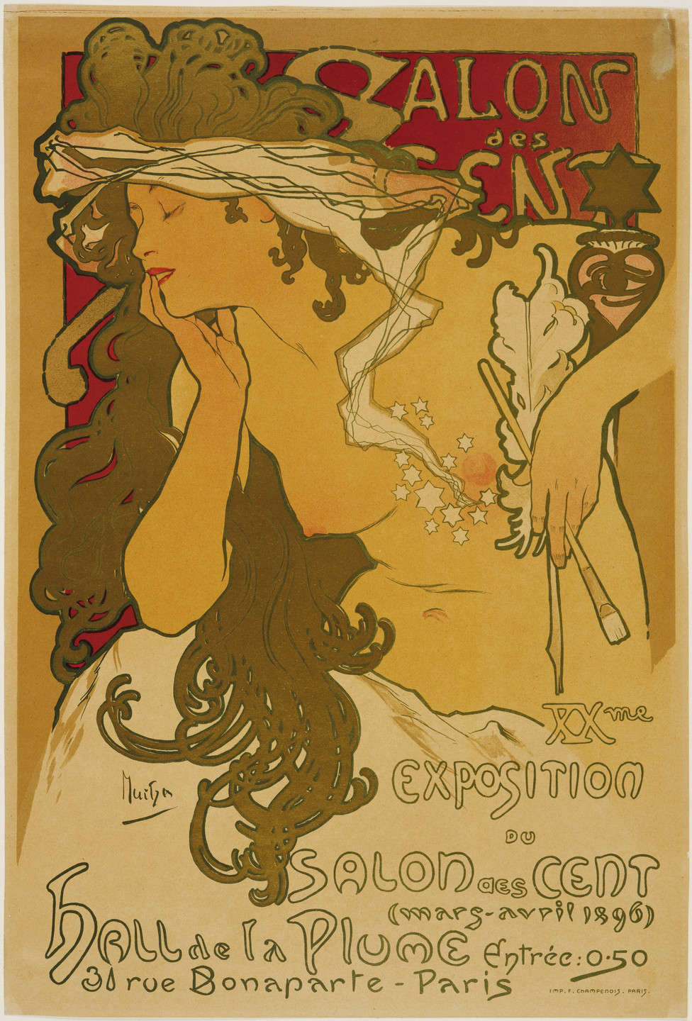 Alphonse Mucha. XXm Exposition du Salon des Cent. 1896