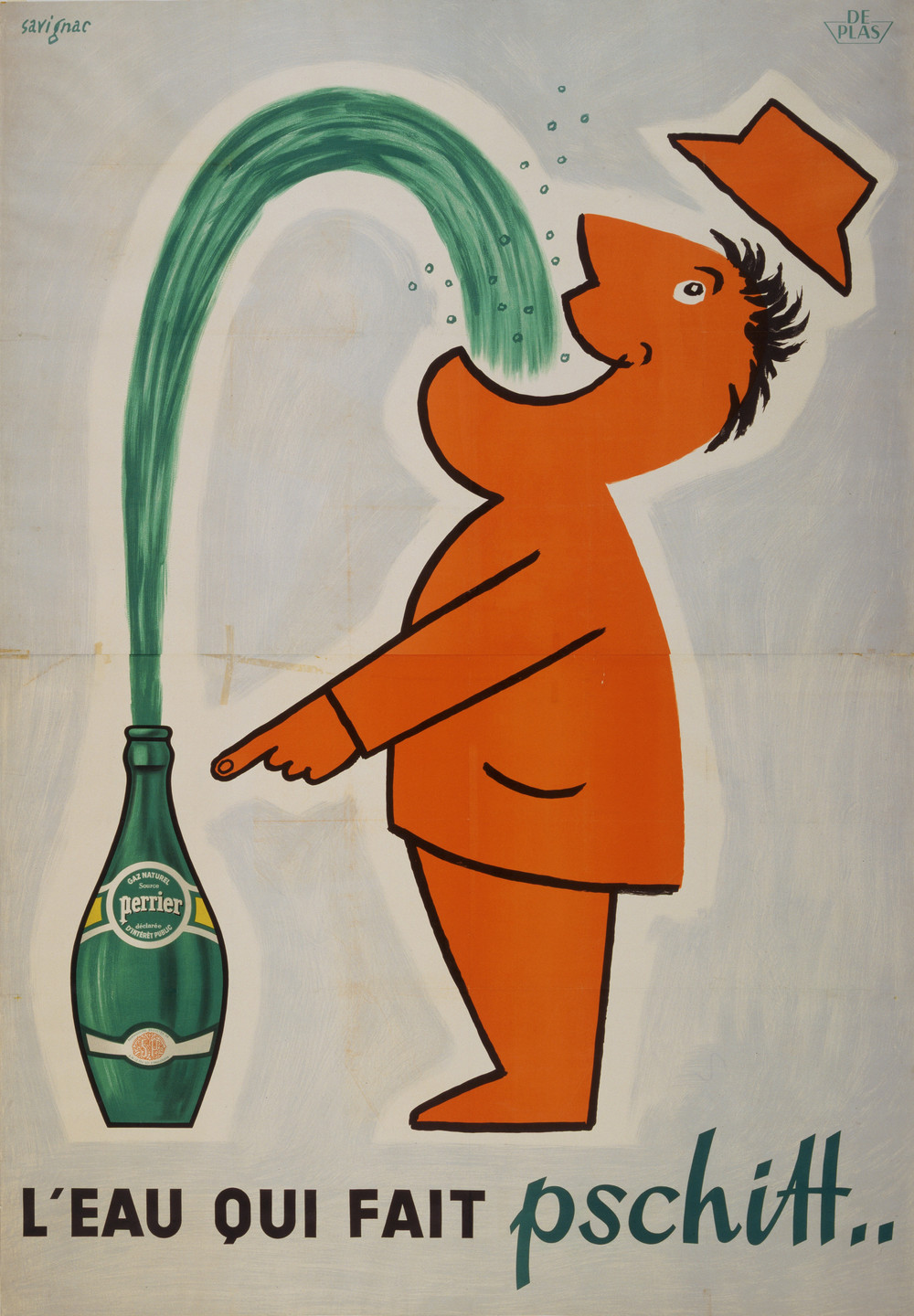 Raymond Savignac. L&#39;Eau Qui Fait Pschitt. 1950