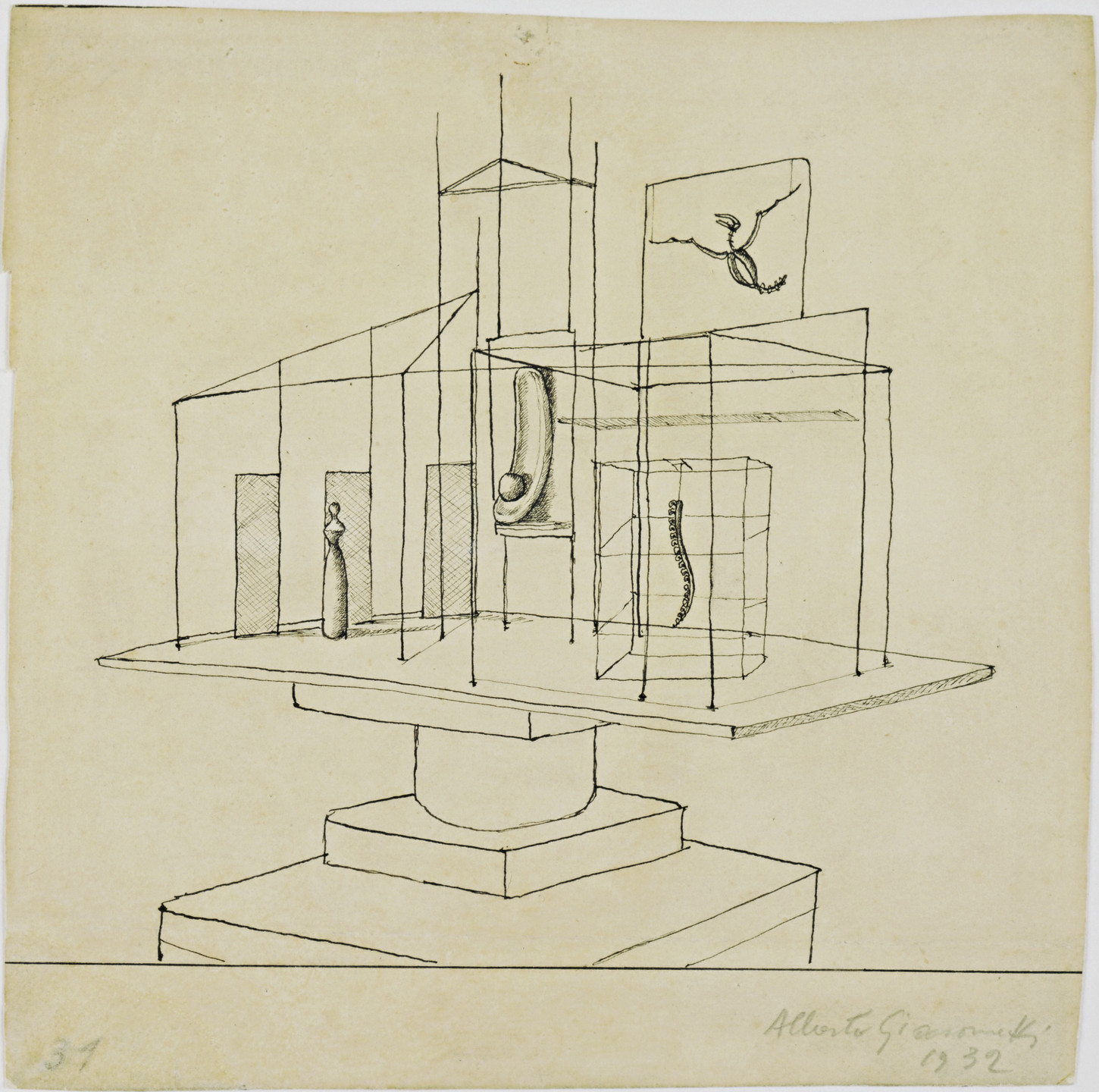 Alberto Giacometti. Study for The Palace at 4 a.m.. 1932