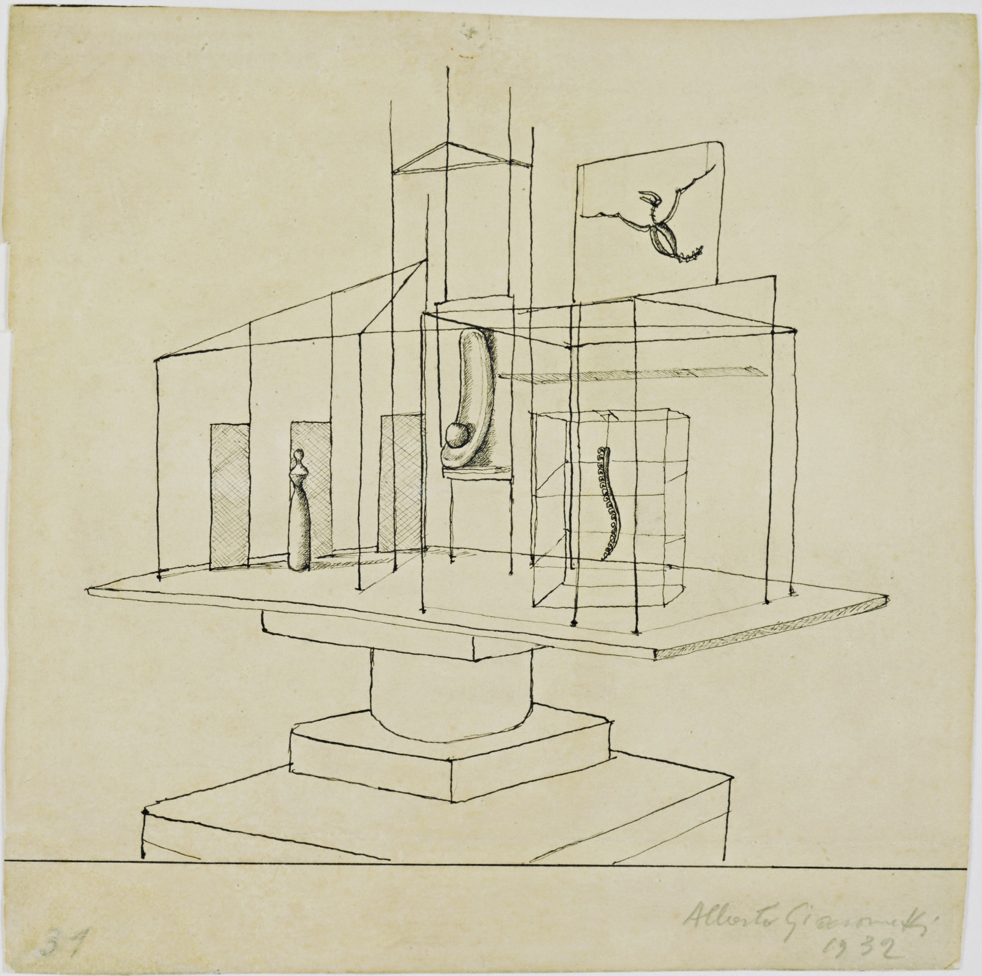 Alberto Giacometti. Study for The Palace at 4 a.m.