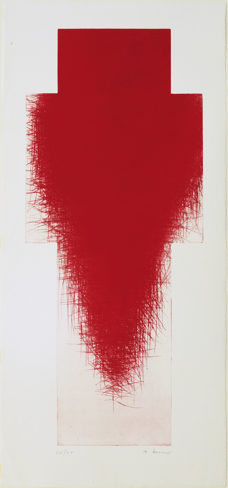 Arnulf Rainer. Red Cross (Rotes Kreuz). (1980-85) | MoMA