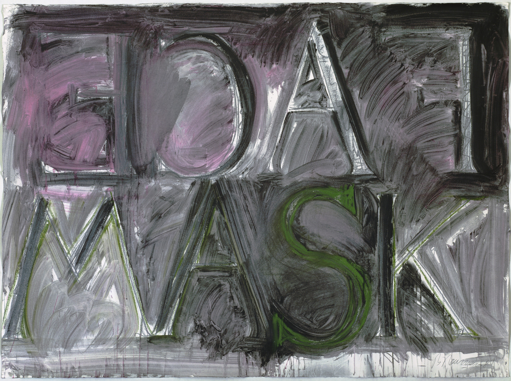 Bruce Nauman. Face Mask. 1981