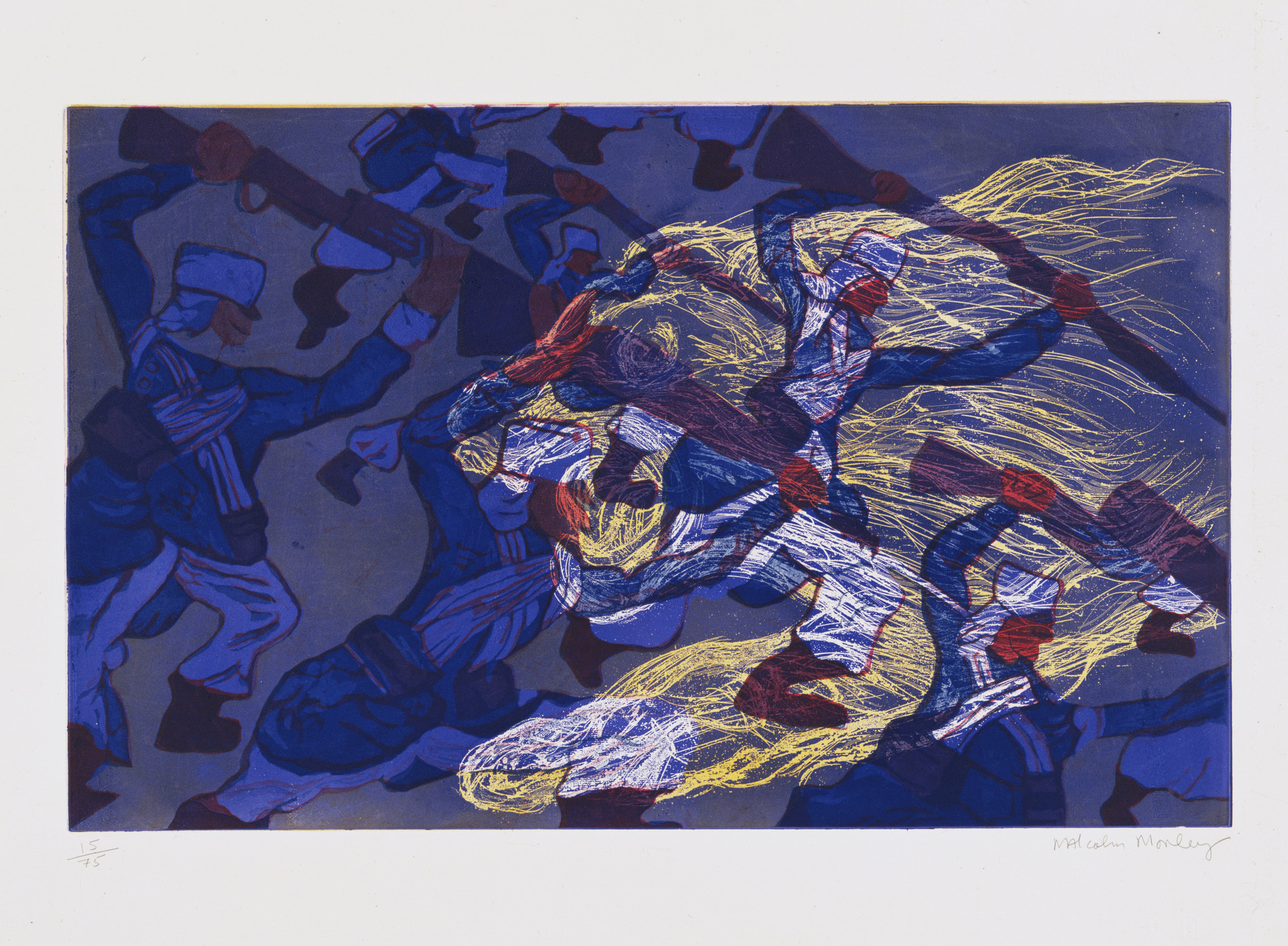 Malcolm Morley. French Legionnaires Being Eaten By a Lion. (1984)