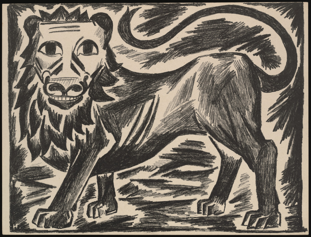 Britanskii Lev (The British Lion) from Misticheskie obrazy voiny. 14 litografii (Mystical Images of War: Fourteen Lithographs)