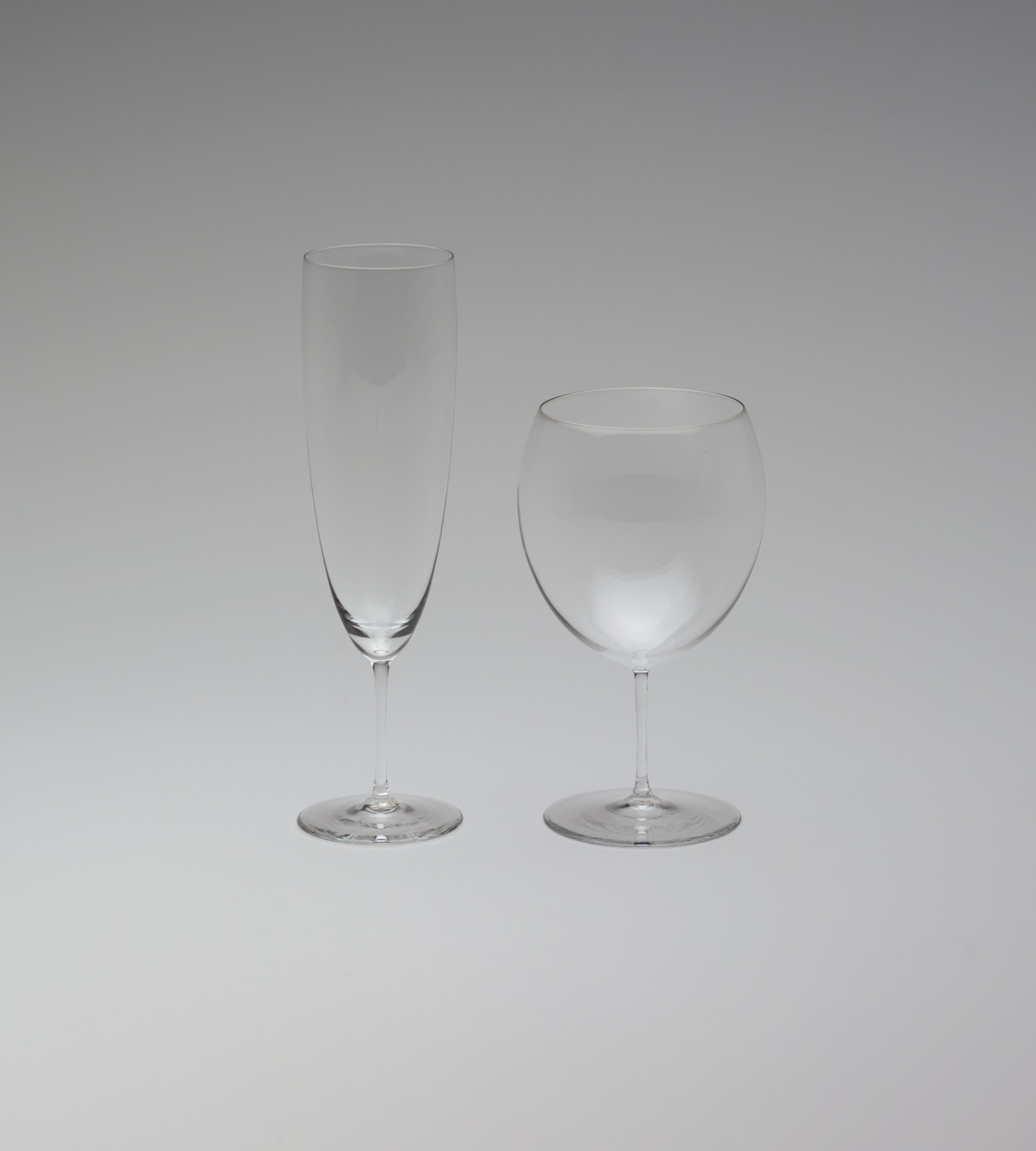 Richard Süssmuth. Champagne and Wine Glasses. 1956