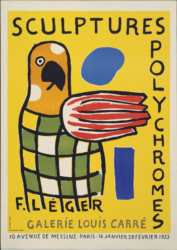 Sculptures Polychromes F. Léger, Galerie Louis Carré