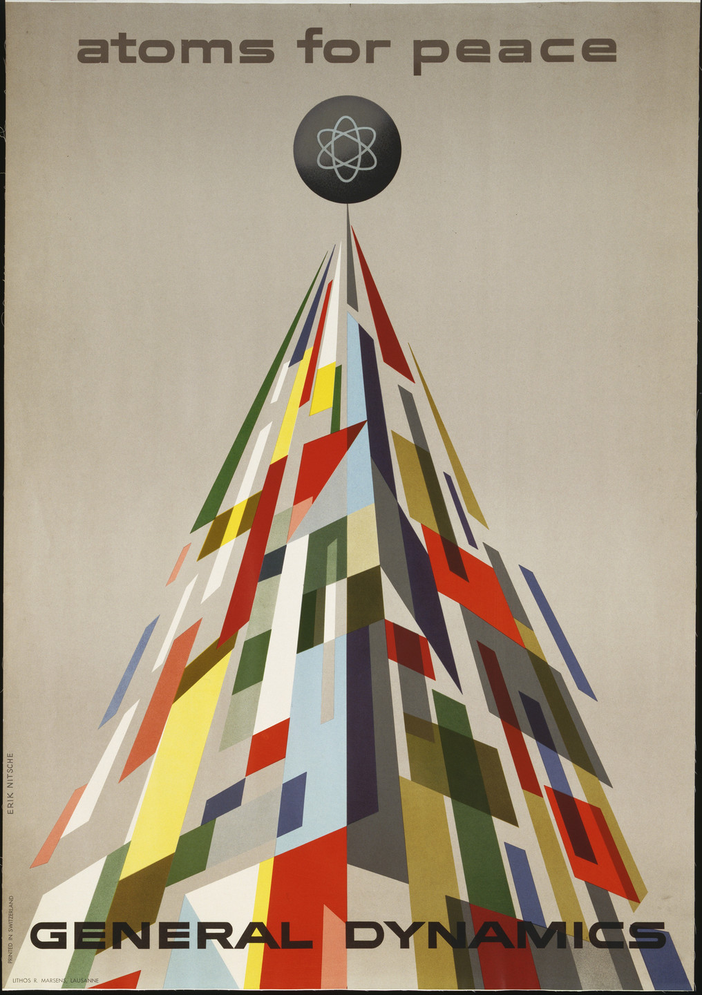 Erik Nitsche. Atoms for Peace, General Dynamics. 1955