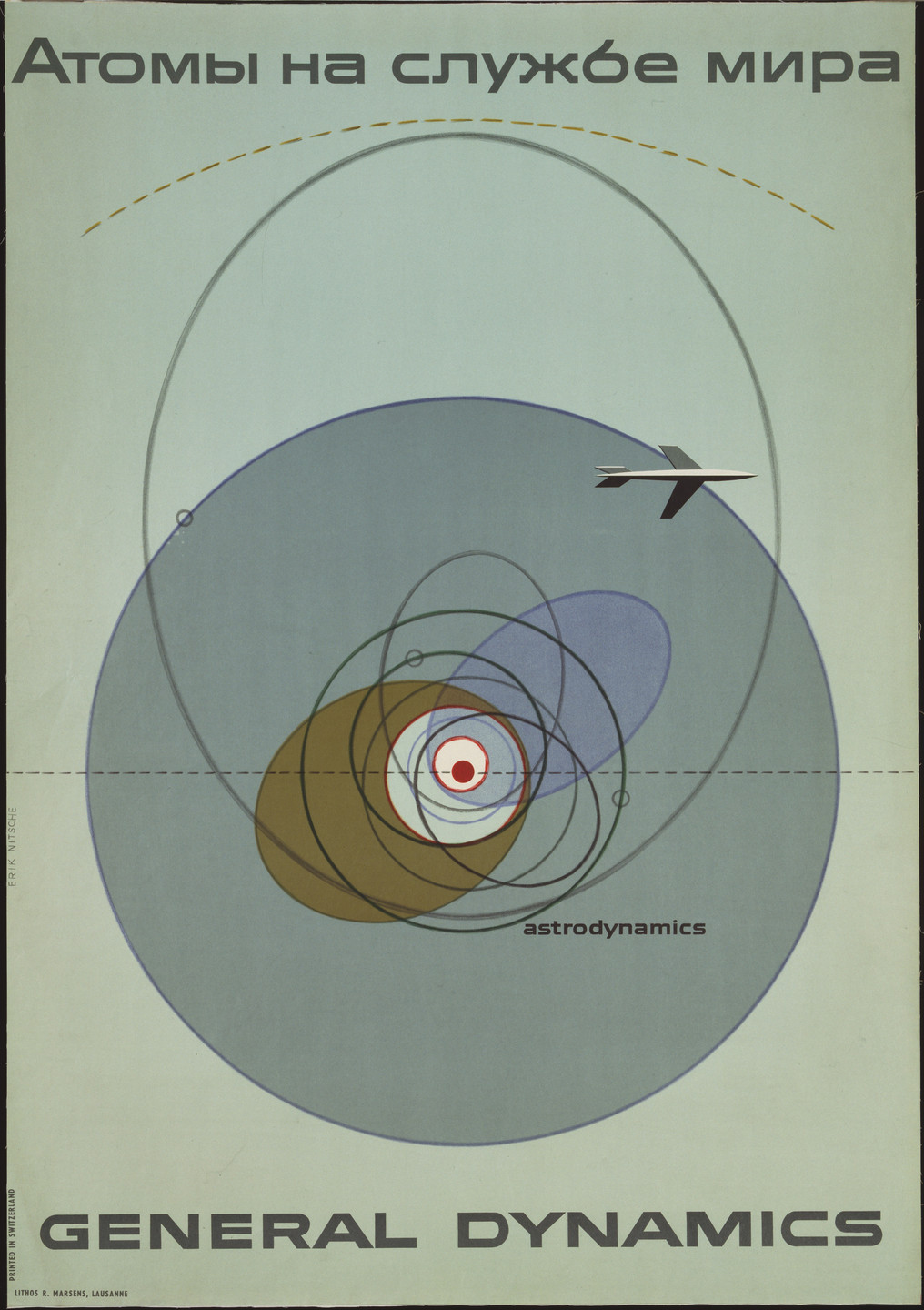 Erik Nitsche. Atoms for Peace, General Dynamics. 1955