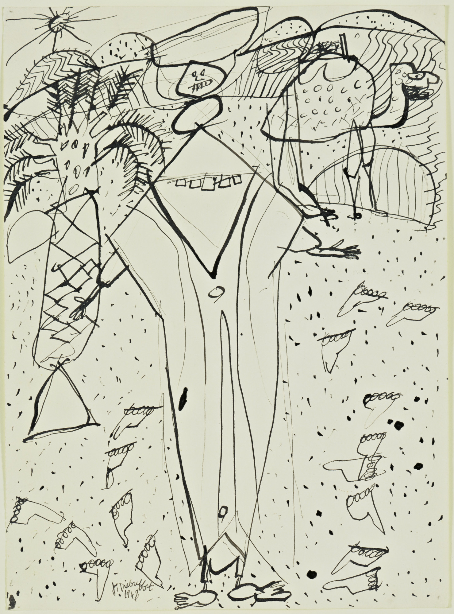 Jean Dubuffet. Desert and Bedouin