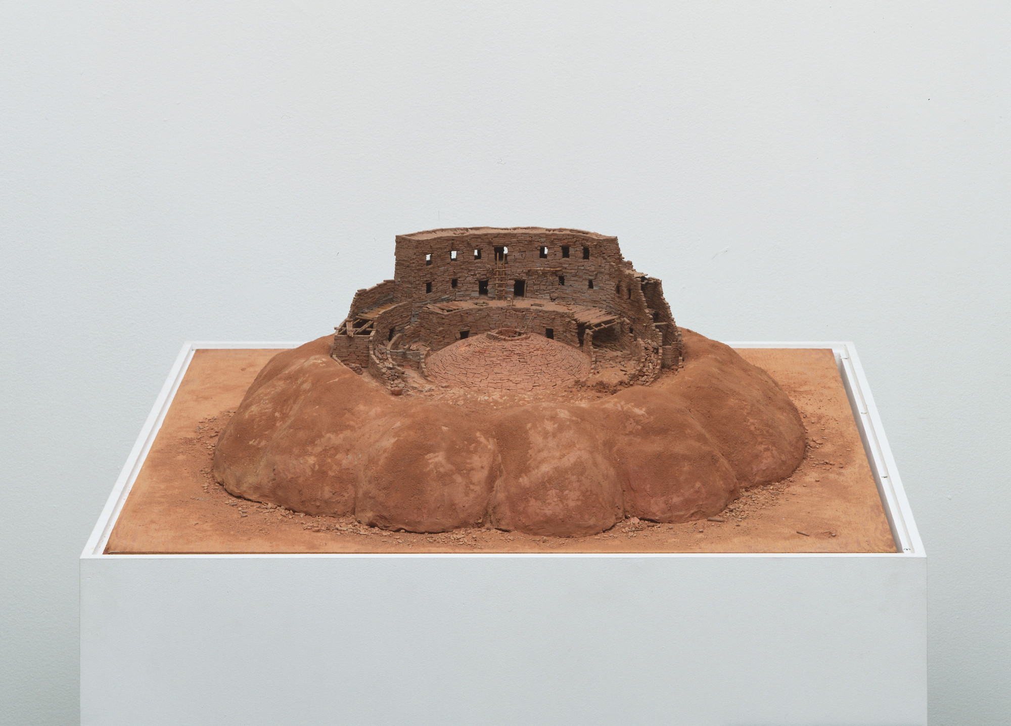 Charles Simonds. People Who Live in a Circle. They Excavate Their Past and Rebuild It into Their Present. Their Dwelling Functions as a Personal and Cosmological Clock, Seasonal, Harmonic, Obsessive. 1972