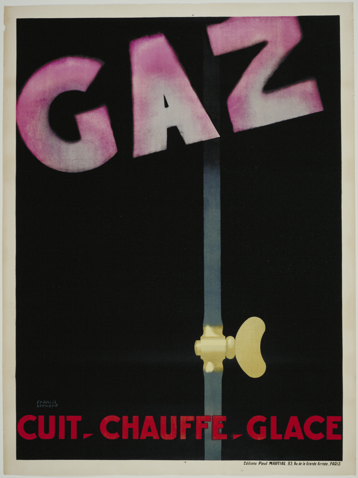 Francis Bernard. Gaz Cuit-Chauffe-Glace (Gas, It Cooks, Heats