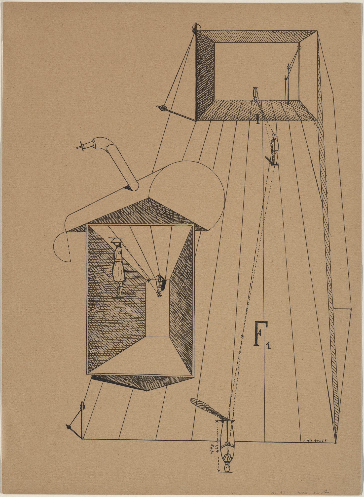 Max Ernst. Plate VI from Let There Be Fashion, Down With Art