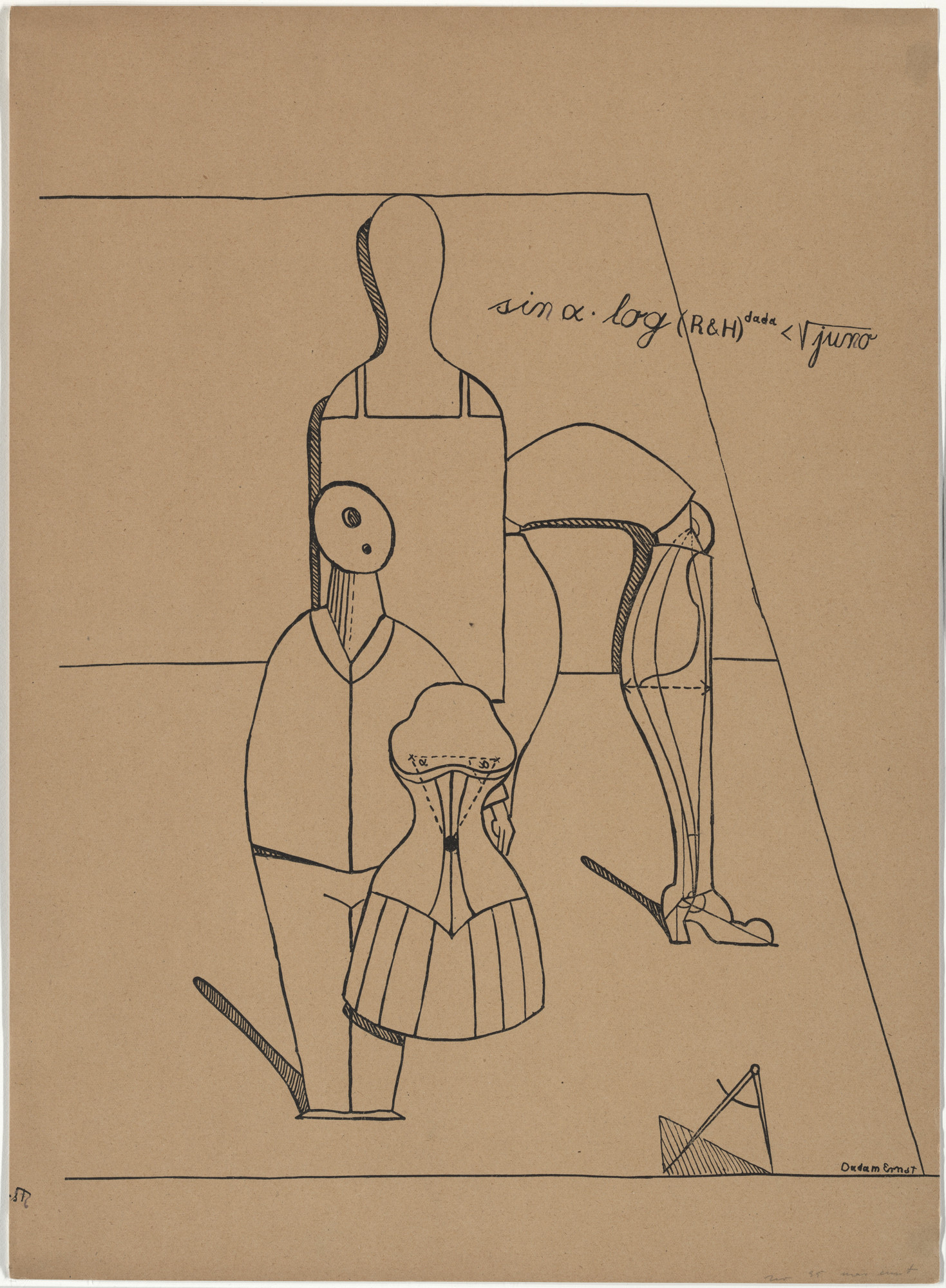 Max Ernst. Plate II from Let There Be Fashion, Down With Art