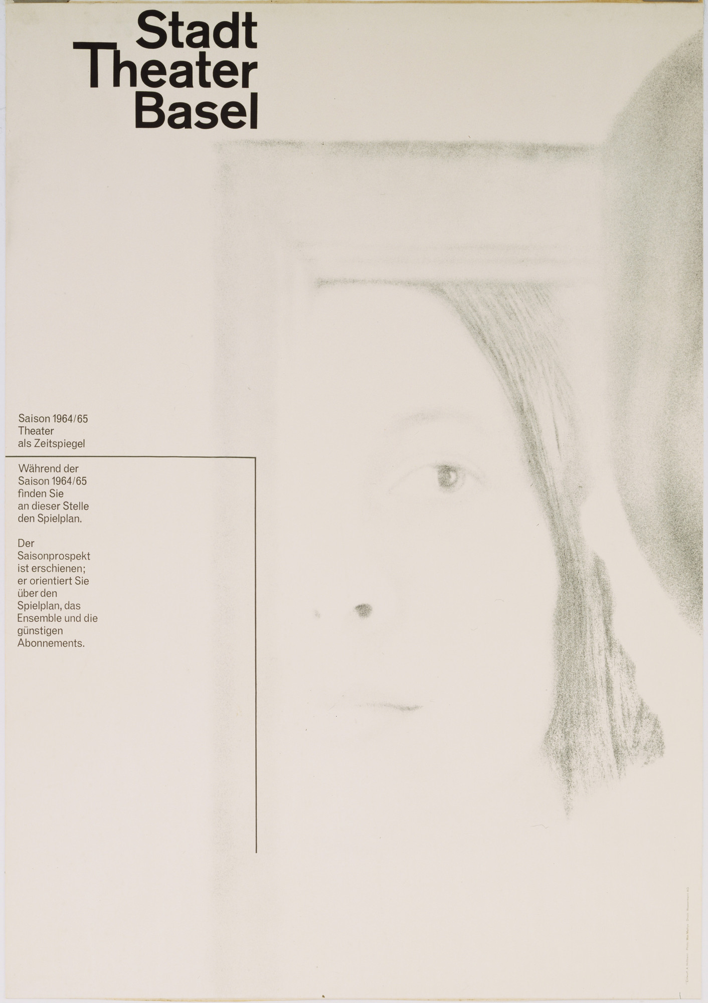 Armin Hofmann. Stadt Theater Basel, Saison 1964-65, Theater als Zeitspeigel