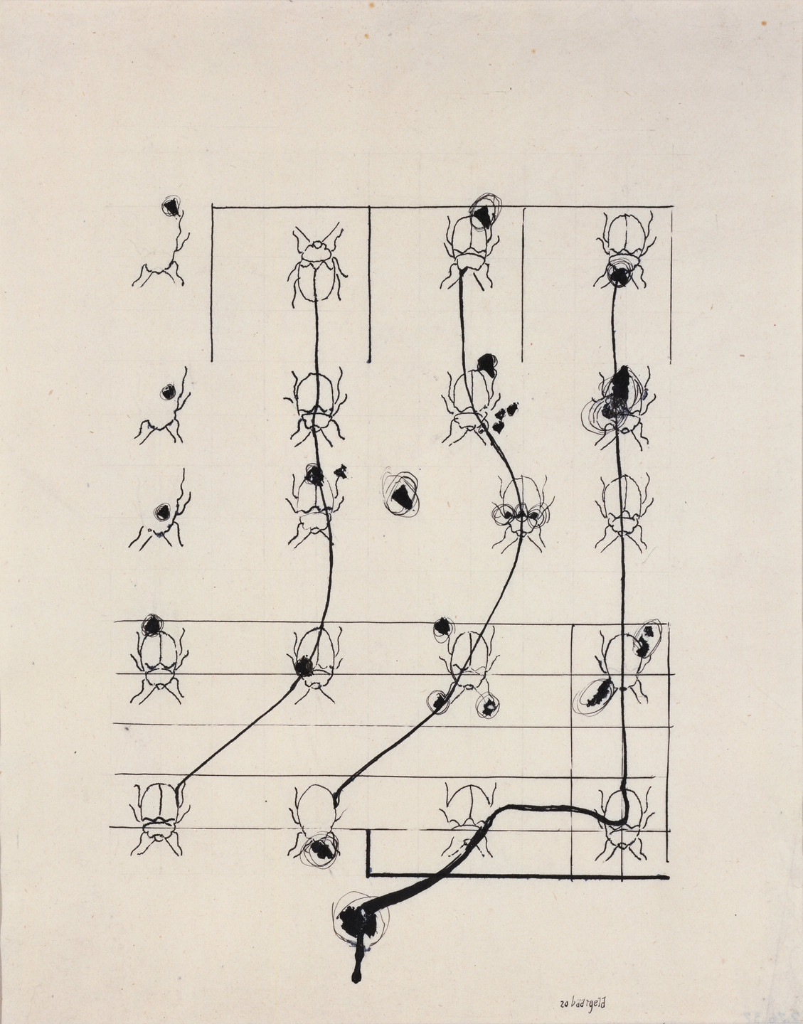 Johannes Theodor Baargeld (Alfred Emanuel Ferdinand Gruenwald). Untitled (Beetles). 1920