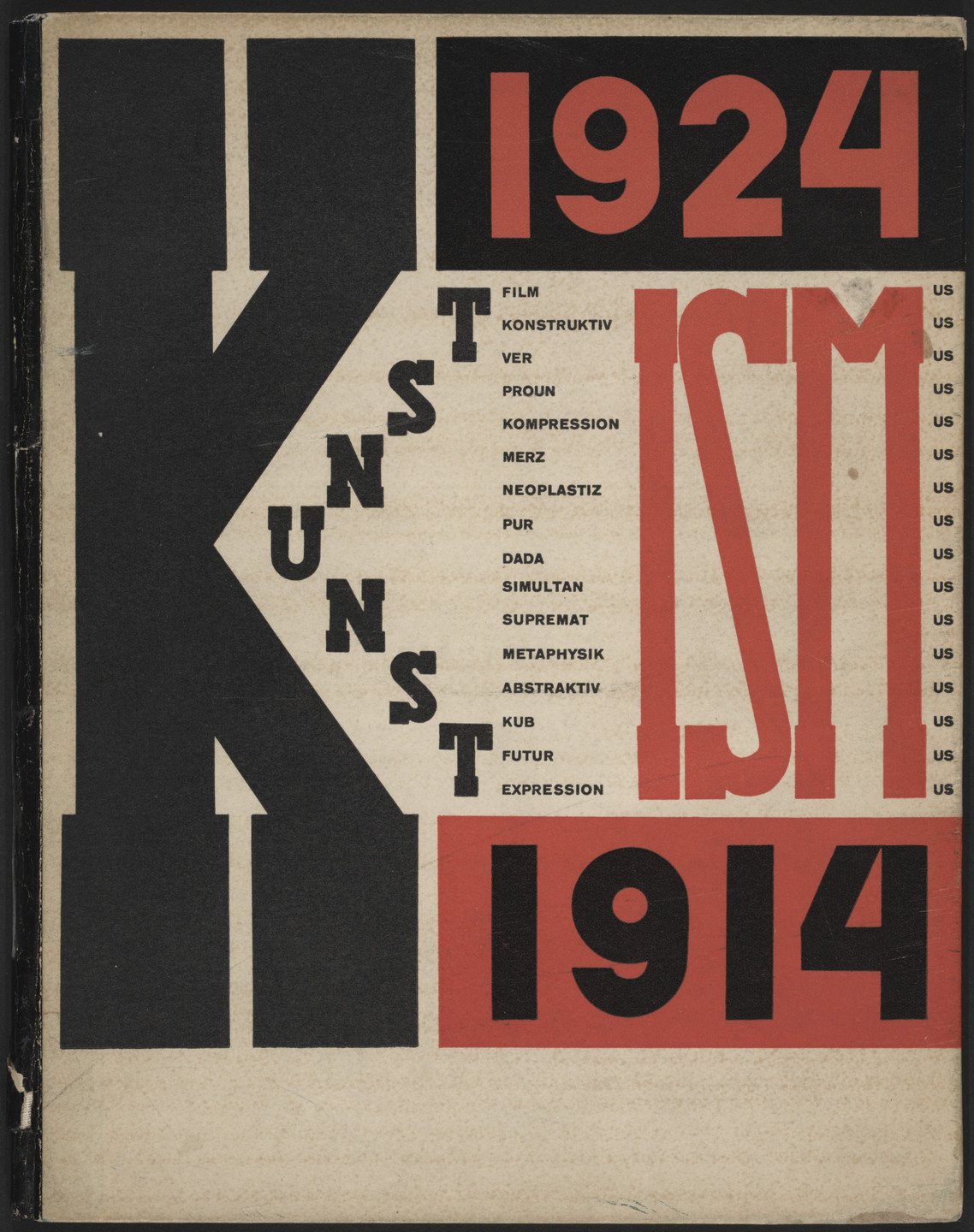 El Lissitzky. Kunstismus, 1914–1924 (The Isms of Art 1914–1924). 1925
