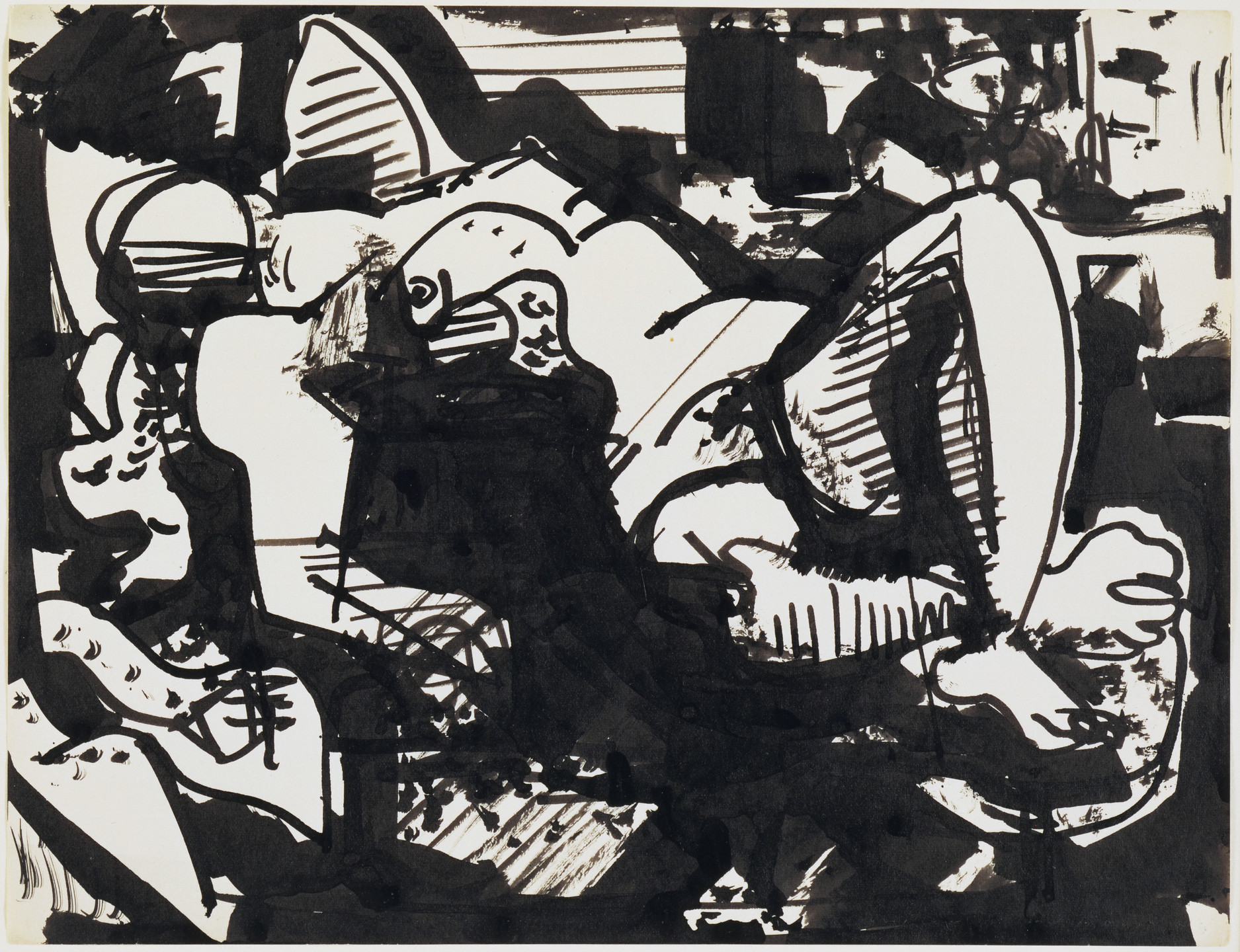 Hans Hofmann. Reclining Nude. (1935)