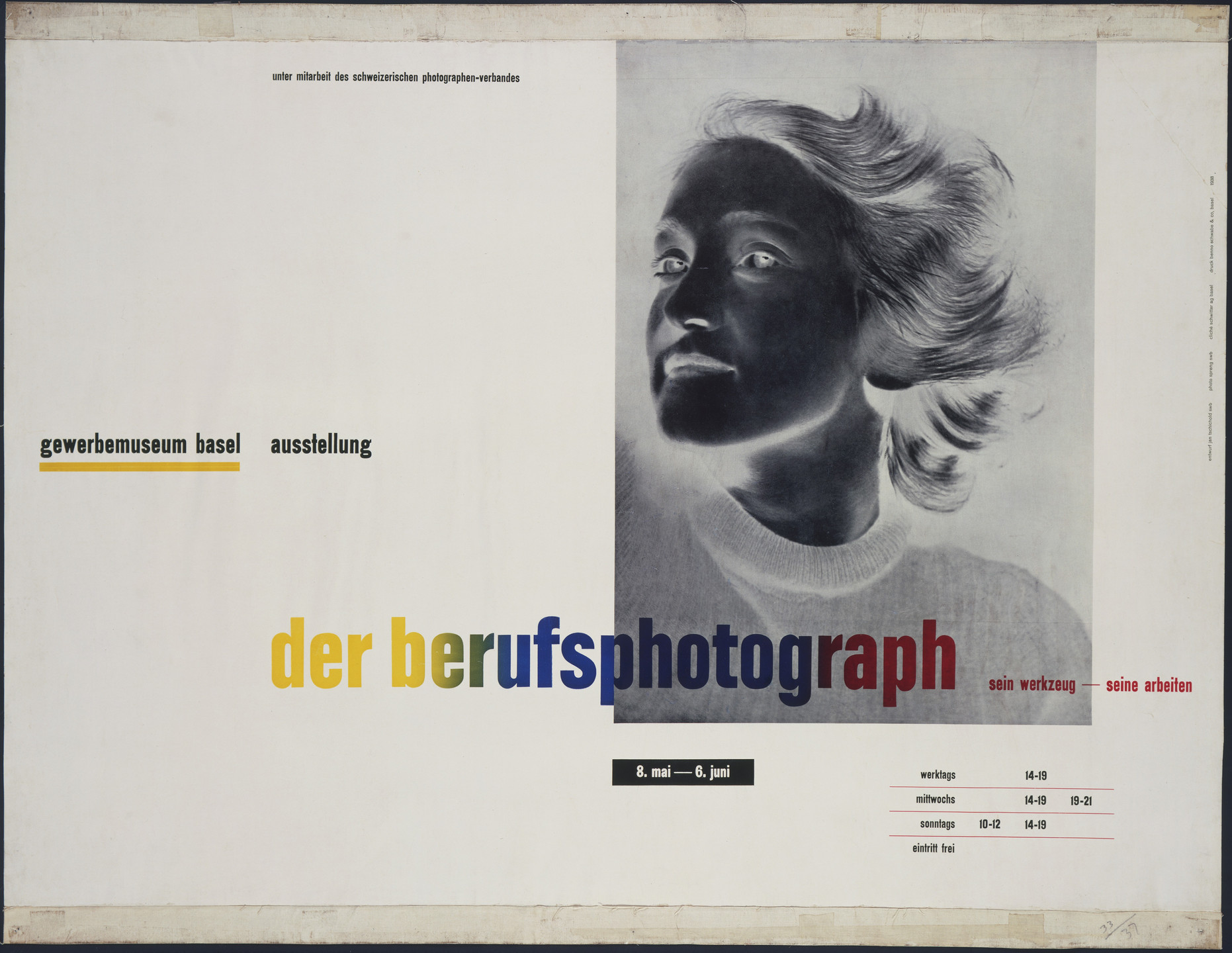 Jan Tschichold. Der Berufsphotograph, Sein Werkzeug-Seine Arbeiten. 1938