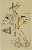 Cadavre Exquis, Yves Tanguy, Joan Miró, Max Morise, Man Ray (Emmanuel Radnitzky). Nude. 1926–27