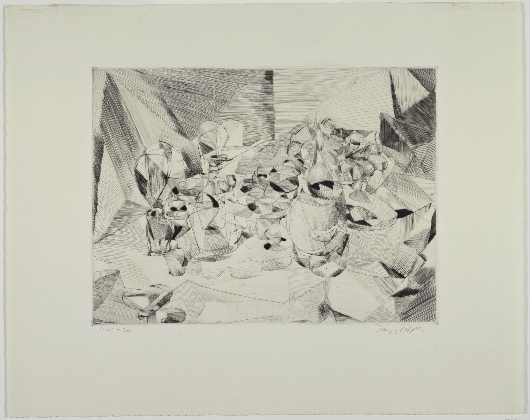 Jacques Villon. The Dinner Table (La Table service). 1913