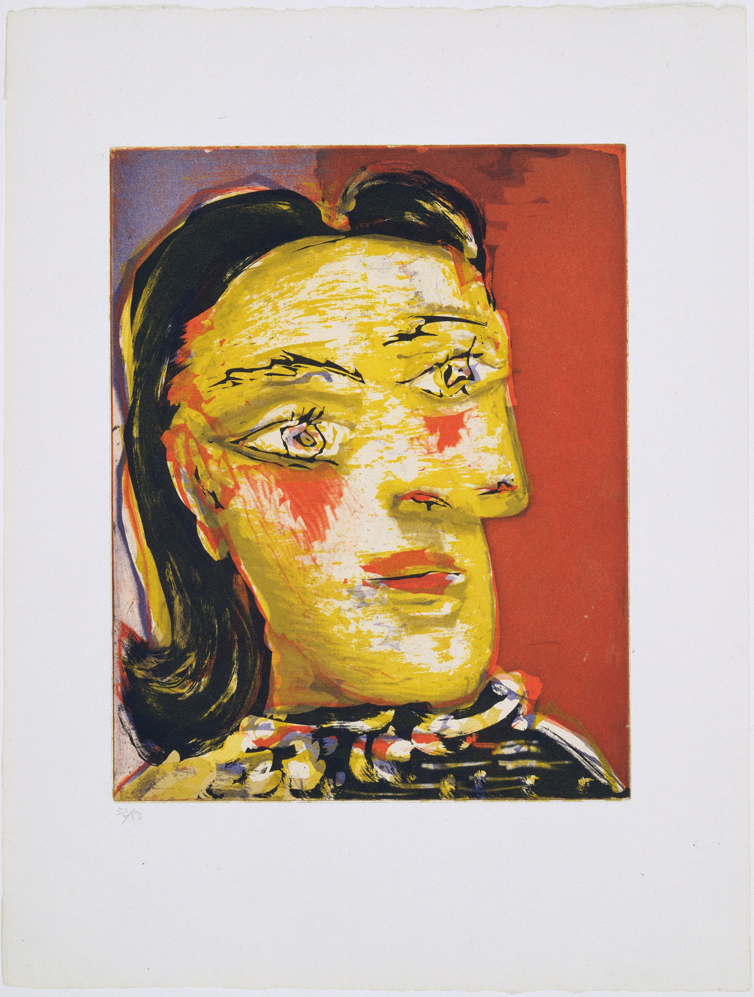 Pablo Picasso. Head of a Woman No. 4, Portrait of Dora Maar (Tête de femme no. 4, portrait de Dora Maar). 1939
