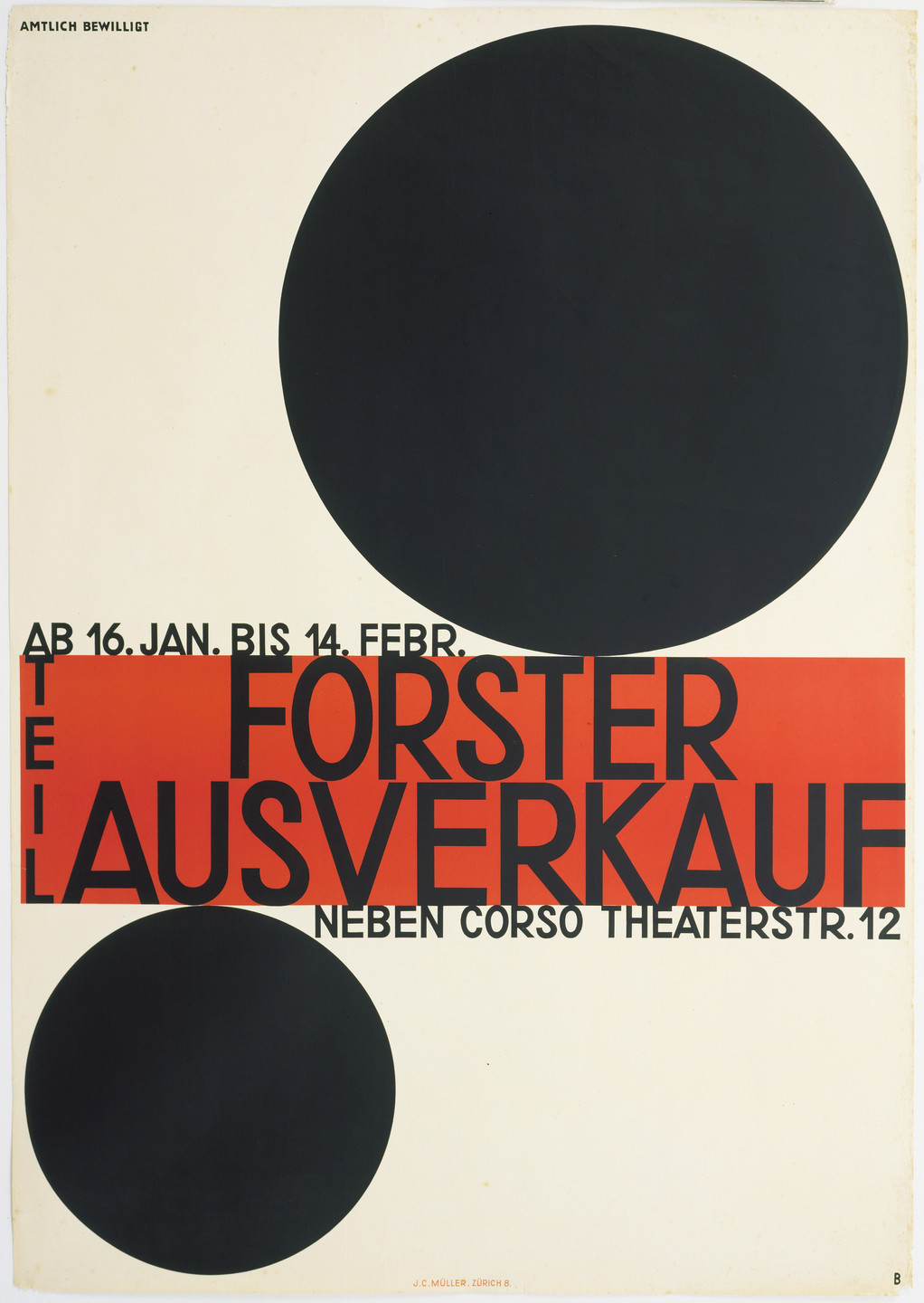 Otto Baumberger. Forster Ausverkauf. 1928