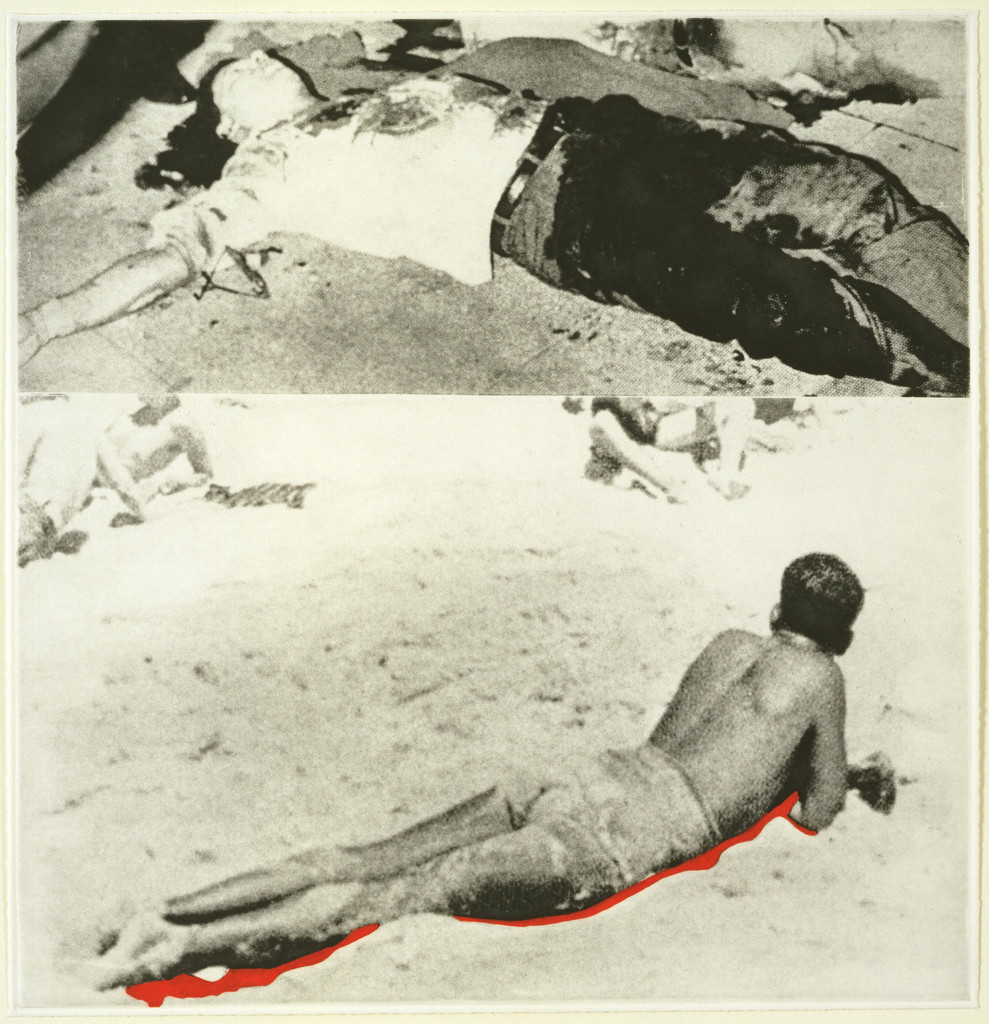 Two Figures (With One Shadow) from the portfolio Hegel's Cellar, John Baldessari, (1986)