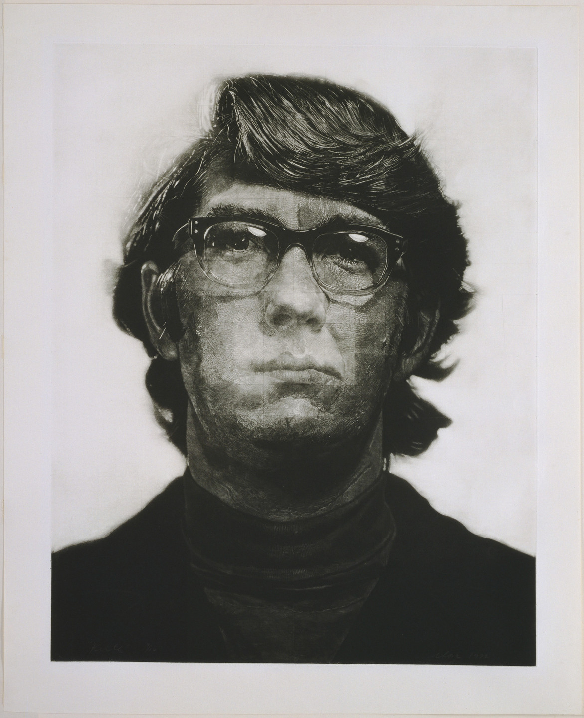 Chuck Close. Keith/Mezzotint. 1972