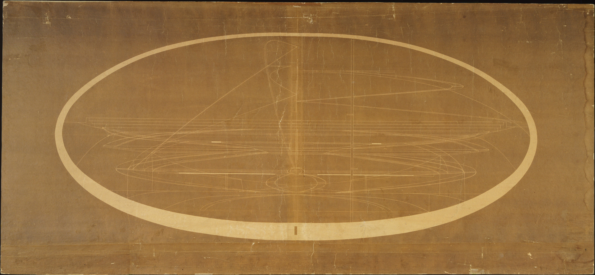 Frederick Kiesler. Endless Theater Project, Section. 1924