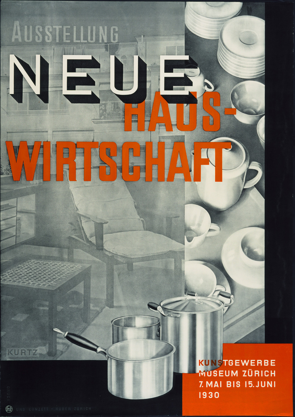 Helmuth Kurtz. Ausstellung Neue Hauswirtschaft (Exhibition of the new home economics). 1930