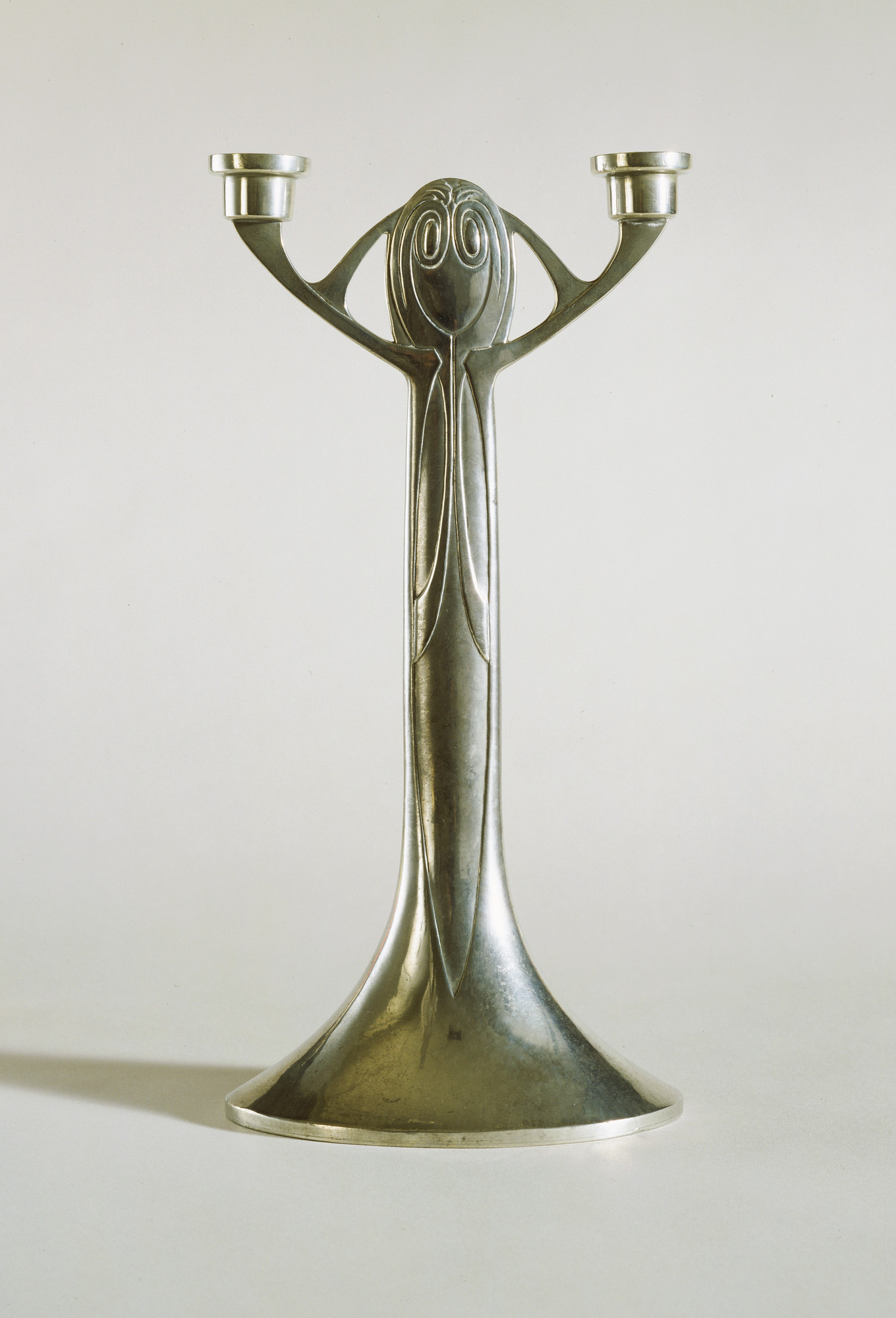 ミッドセンチュリー！シルバーのデコレーションオブジェ！美品 Joseph Maria Olbrich. Candlestick. c. 1901 | MoMA