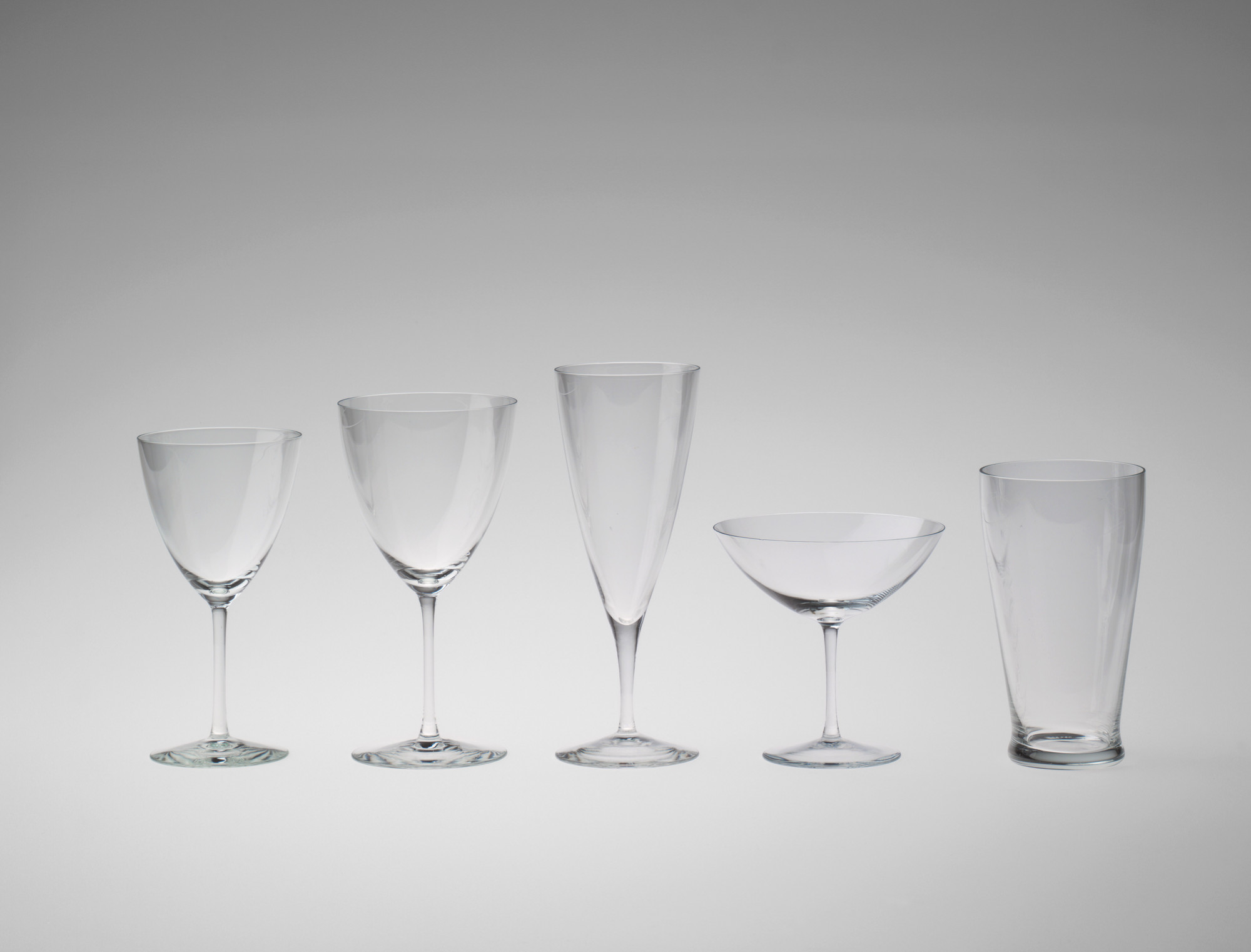 Wilhelm Wagenfeld. Oberweimar Glassware Service. 1935 | MoMA