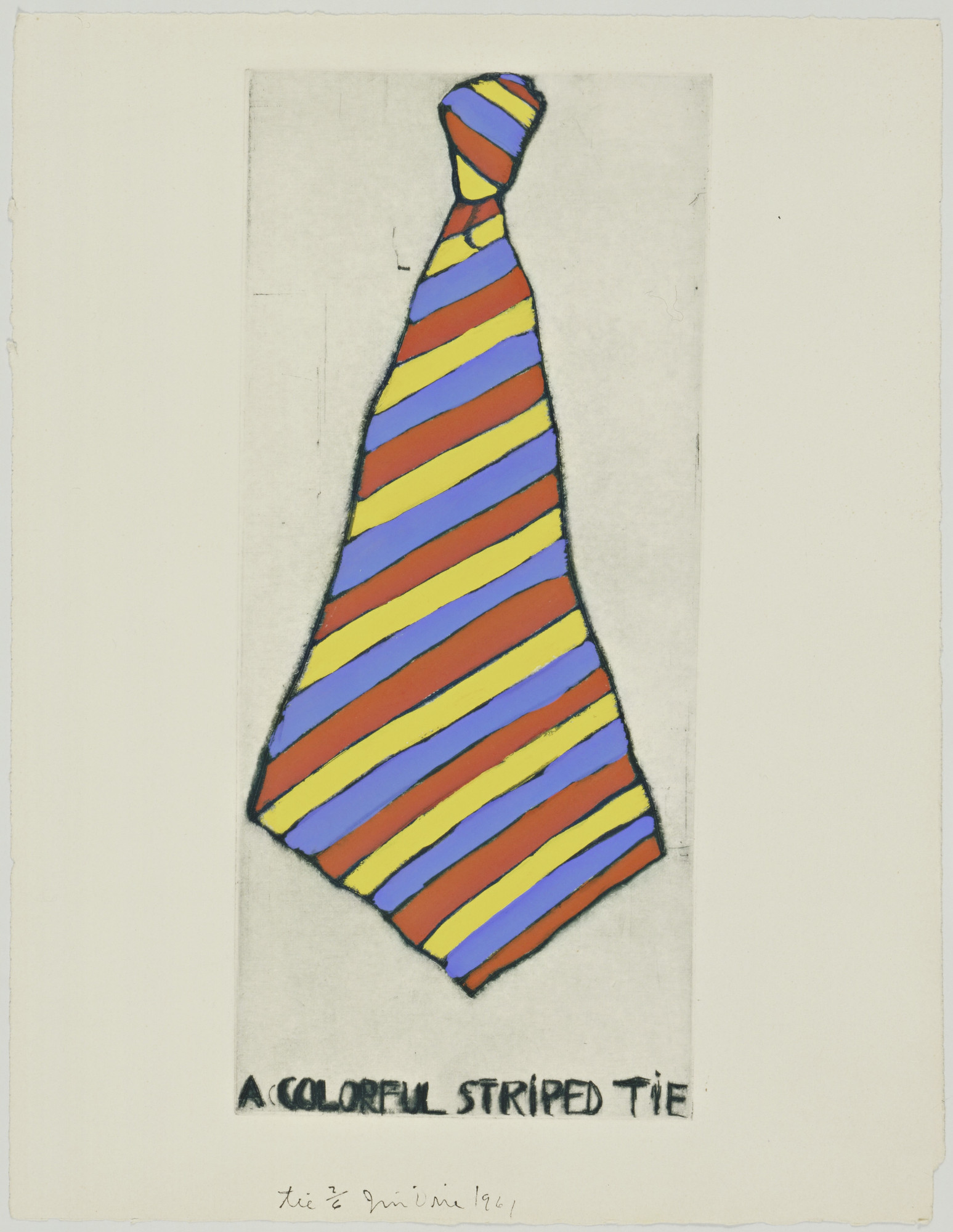 Jim Dine. Tie from These Are Ten Useful Objects Which No One Should Be Without When Traveling