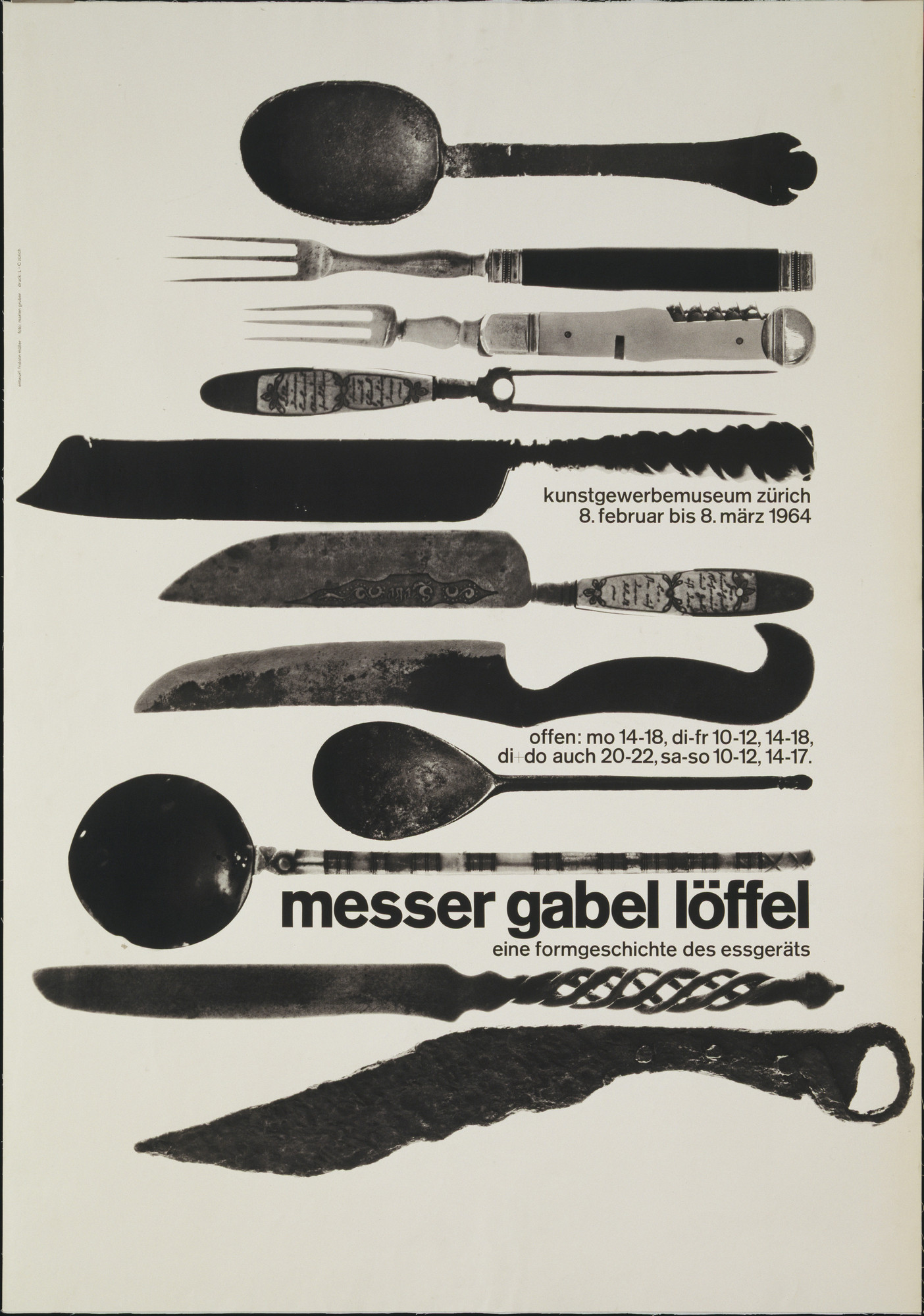 Fridolin Muller Messer Gabel Loffel Eine Formgeschichte Des Essgerats 1964 Moma