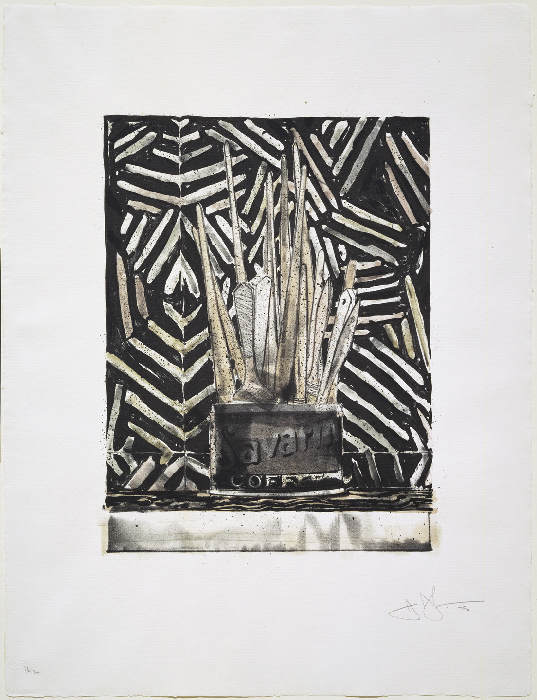 Jasper Johns. Savarin 5 (Corpse and Mirror). 1978