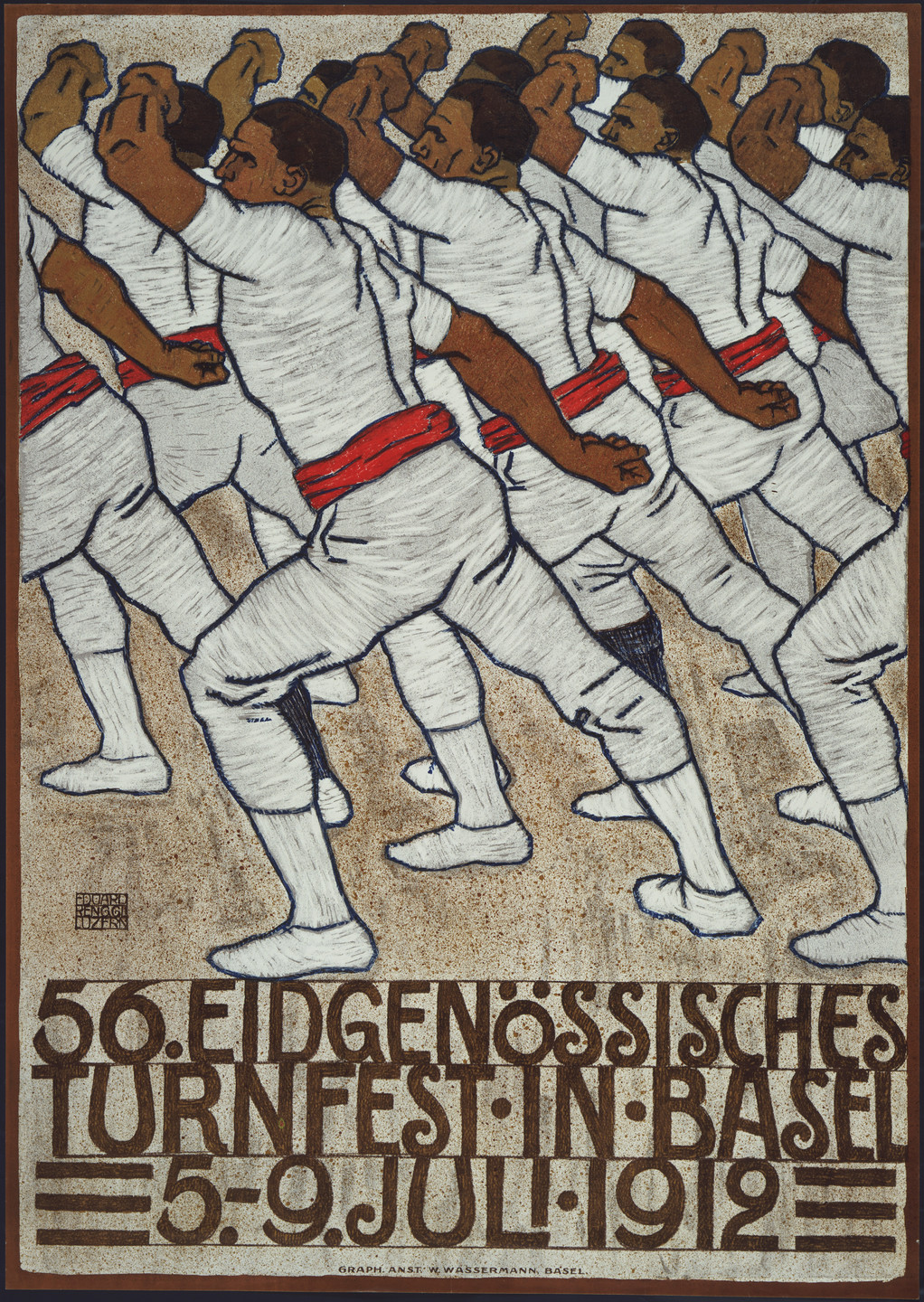 Eduard Renggli. 56. Eidgenössisches Turnfest in Basel. 1912