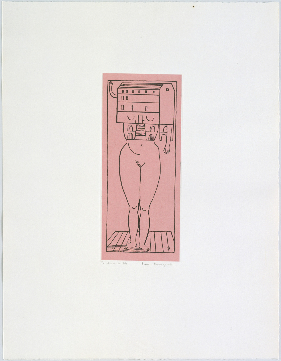 Louise Bourgeois. Femme Maison. 1984