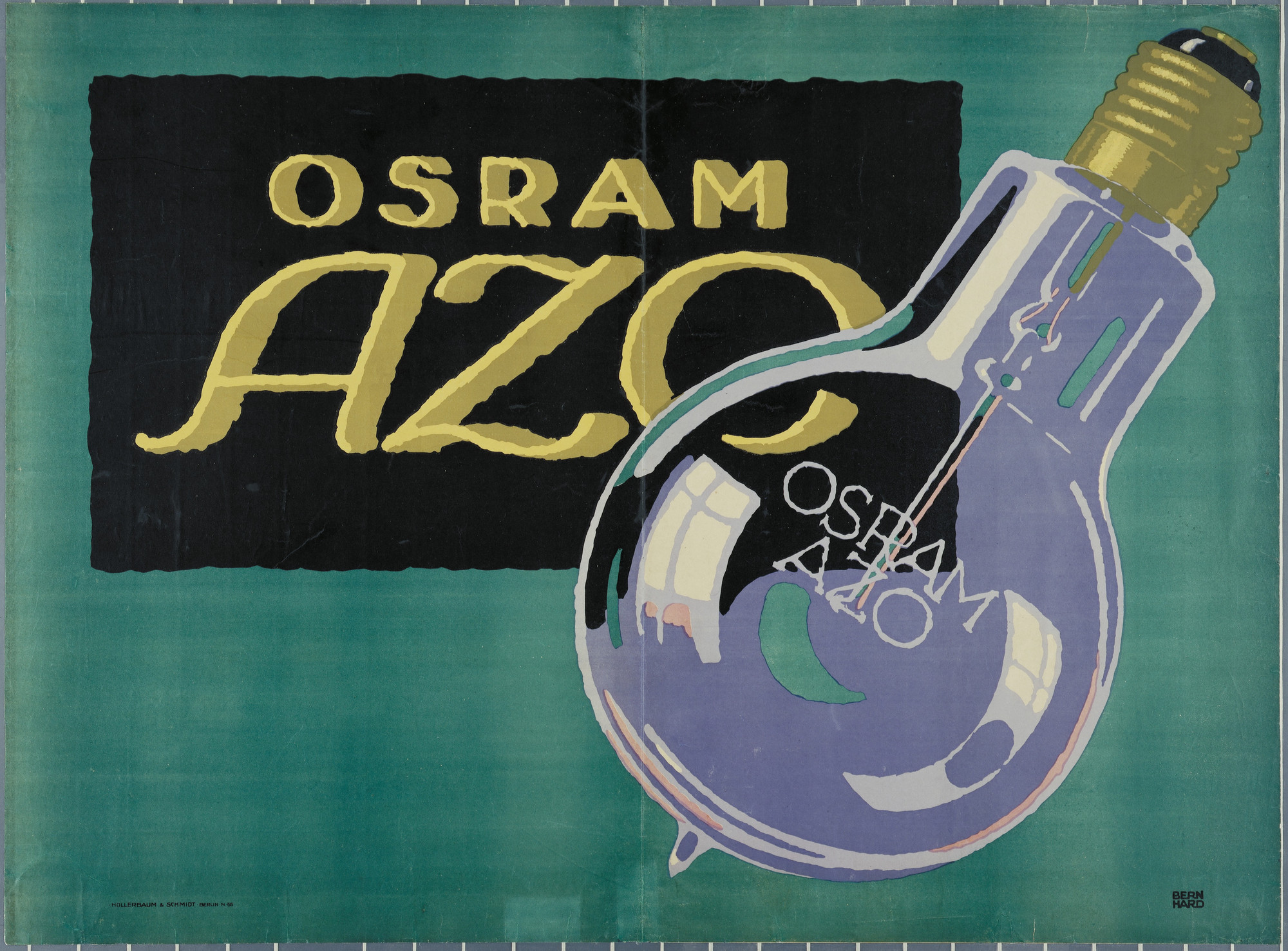 Lucian Bernhard. Osram Azo. c. 1910 | MoMA