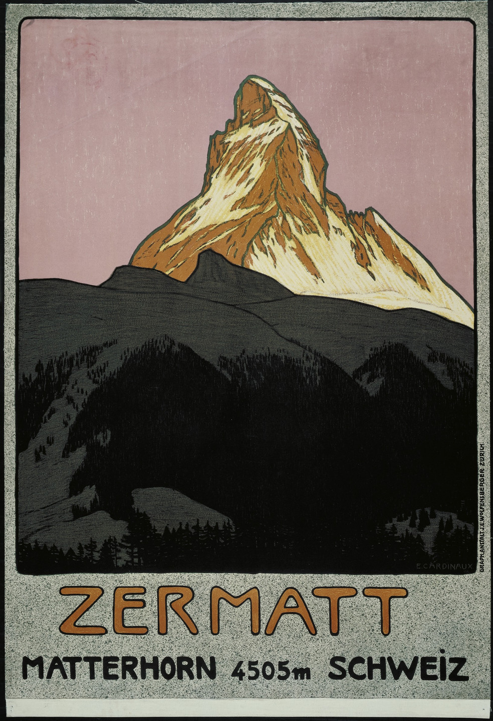 Emil Cardinaux. Zermatt. 1908