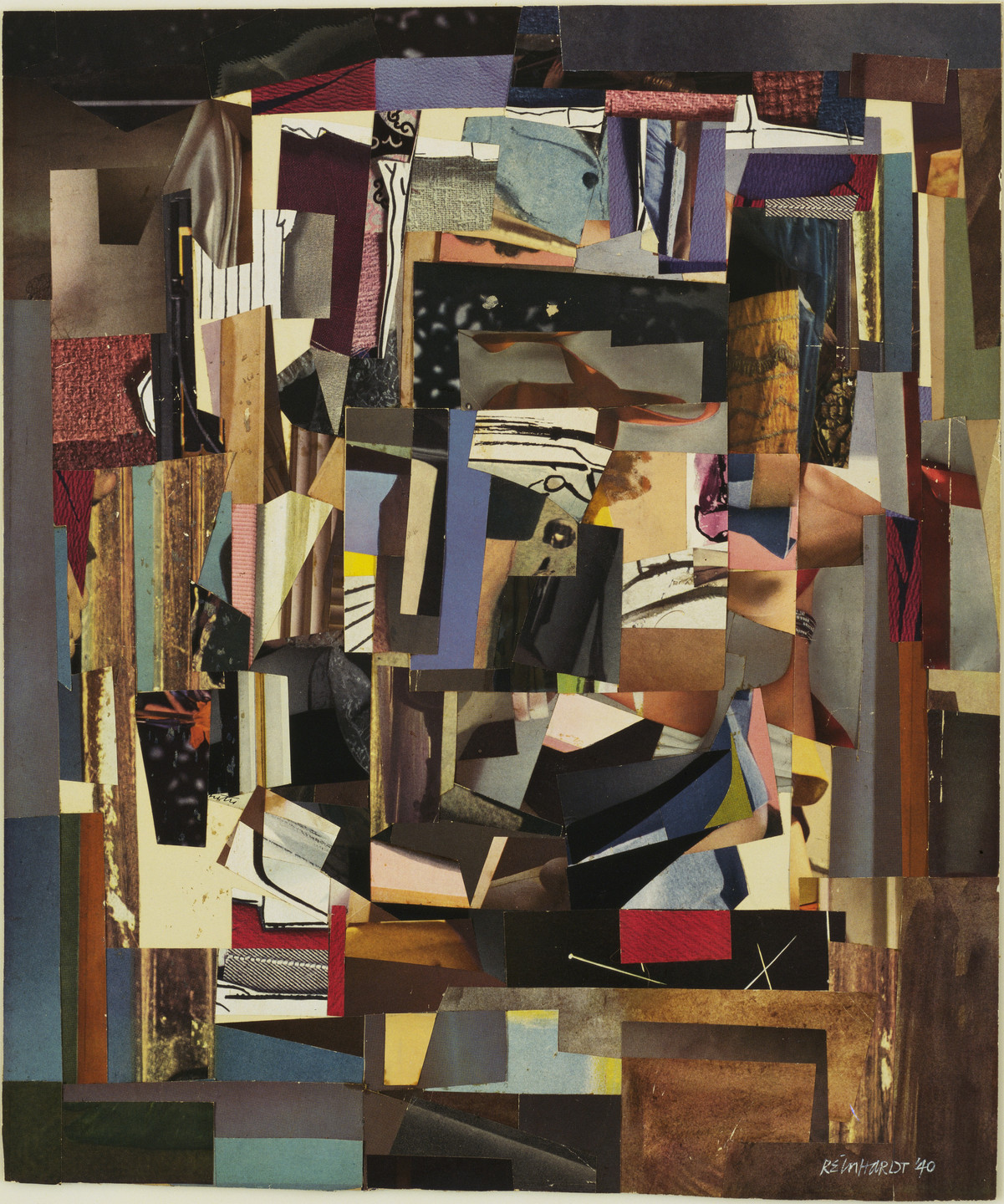 Ad Reinhardt. Collage. 1940