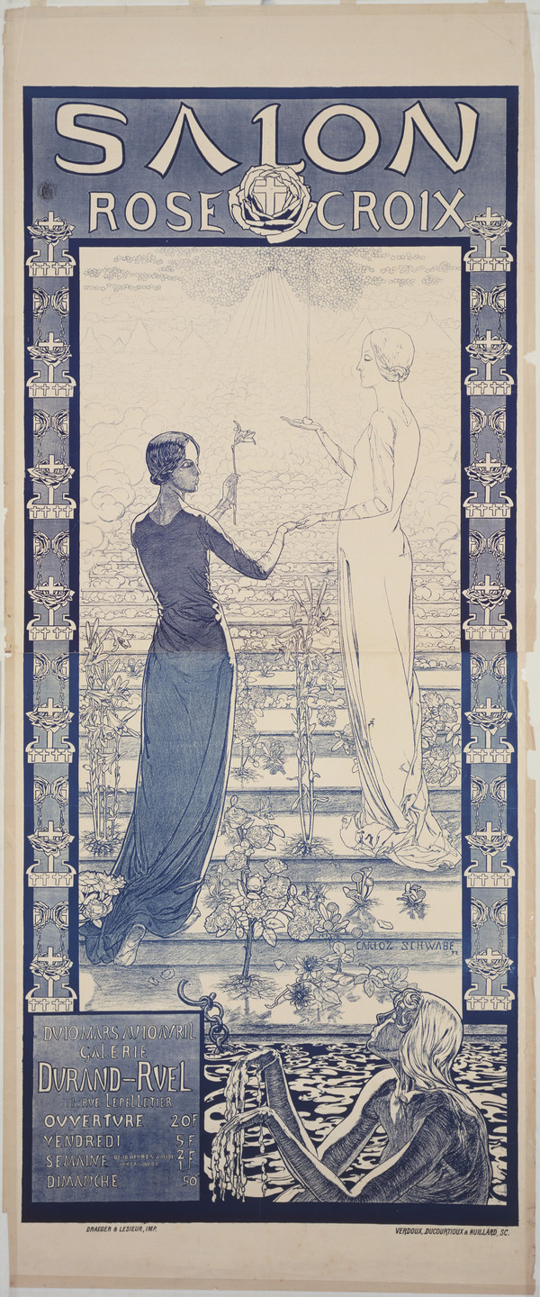 Carlos Schwabe. Poster for the First Salon de la Rose+Croix. 1892