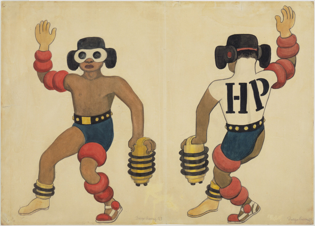 The Man. Costume design for the ballet H.P. (Horsepower)