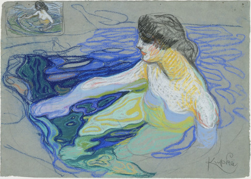 František Kupka. Mme Kupka among Verticals. 1910-11 | MoMA