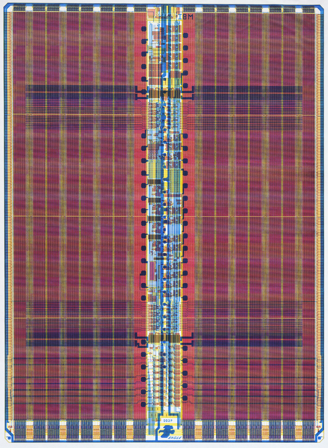 Sam Lucente. Diagram of Dynamic Random-Access Memory Chip (DRAM). 1984