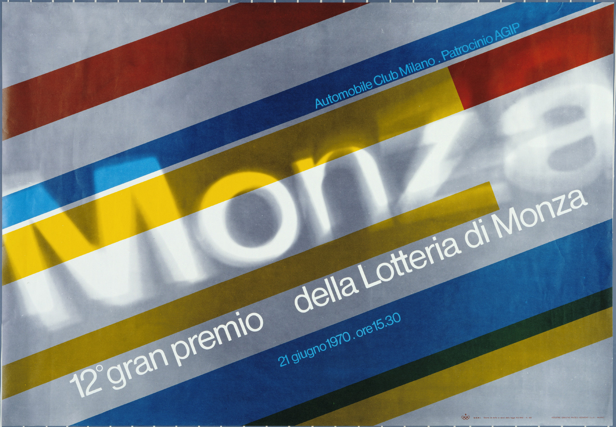 Max Huber. Monza. 12 gran premio della Lotteria di Monza. 1970
