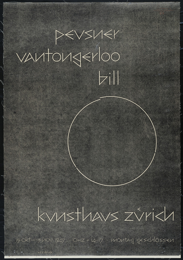 Pevsner, Vantongerloo, Bill, Kunsthaus Zürich